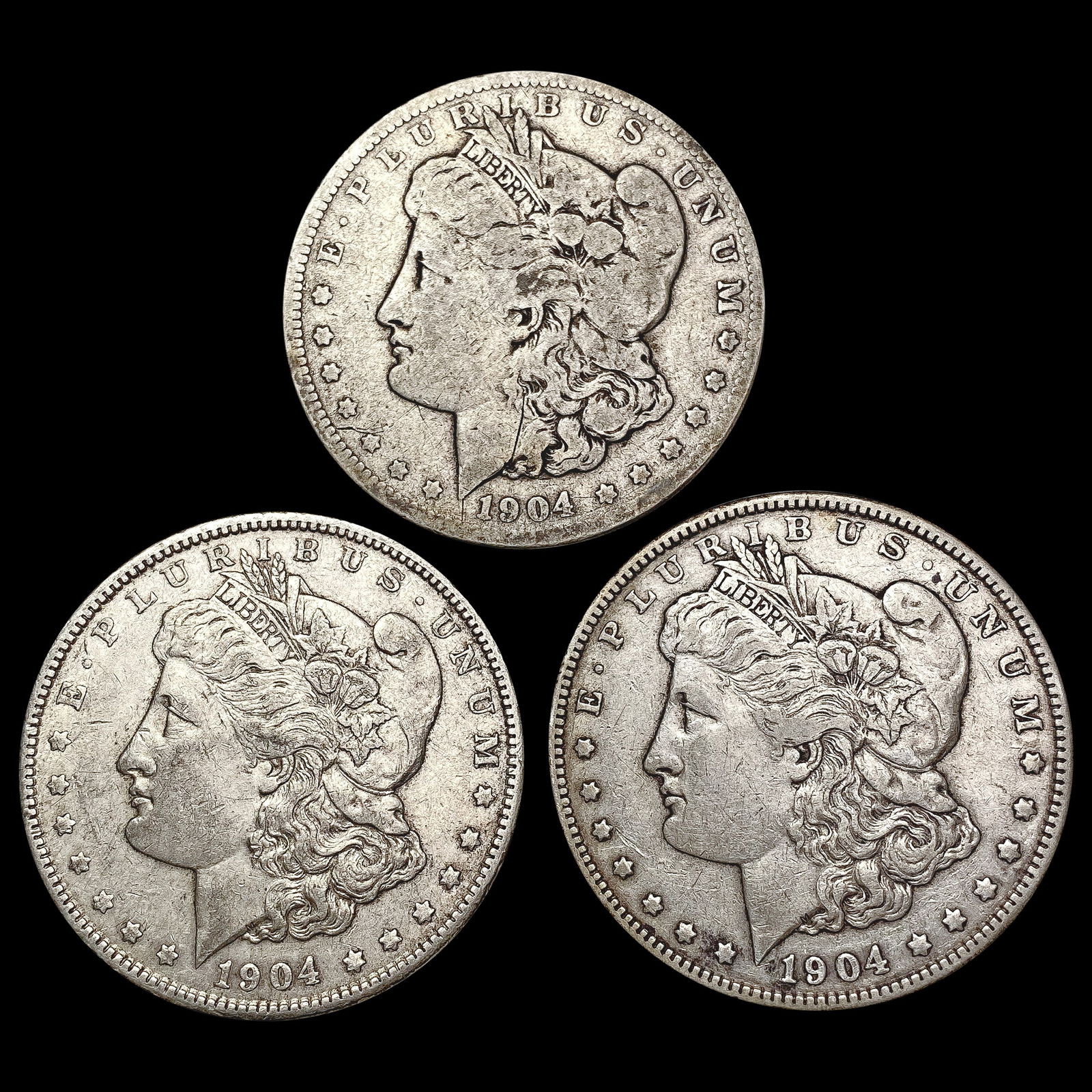 [3] 1904 Morgan Silver Dollar LIGHTLY CIRCULATED (1 of 2)