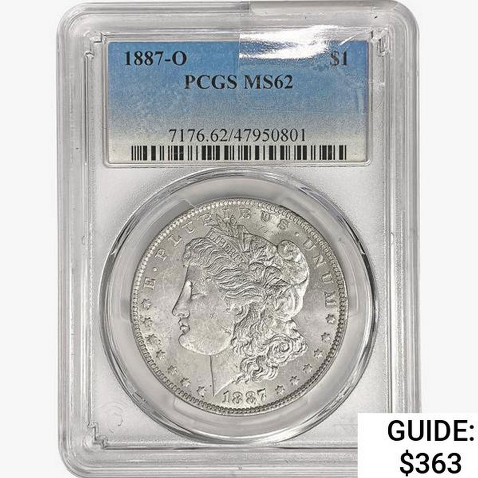 1887-O Morgan Silver Dollar PCGS MS62 (1 of 2)