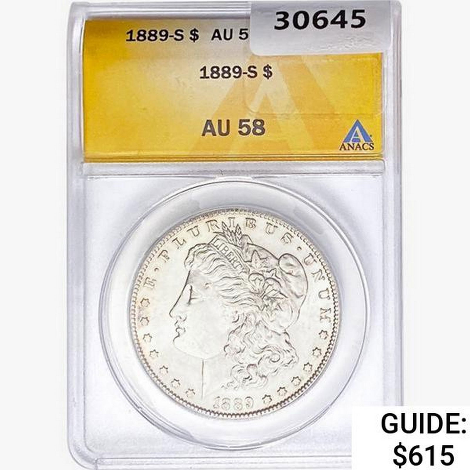 1889-S Morgan Silver Dollar ANACS AU58 (1 of 2)
