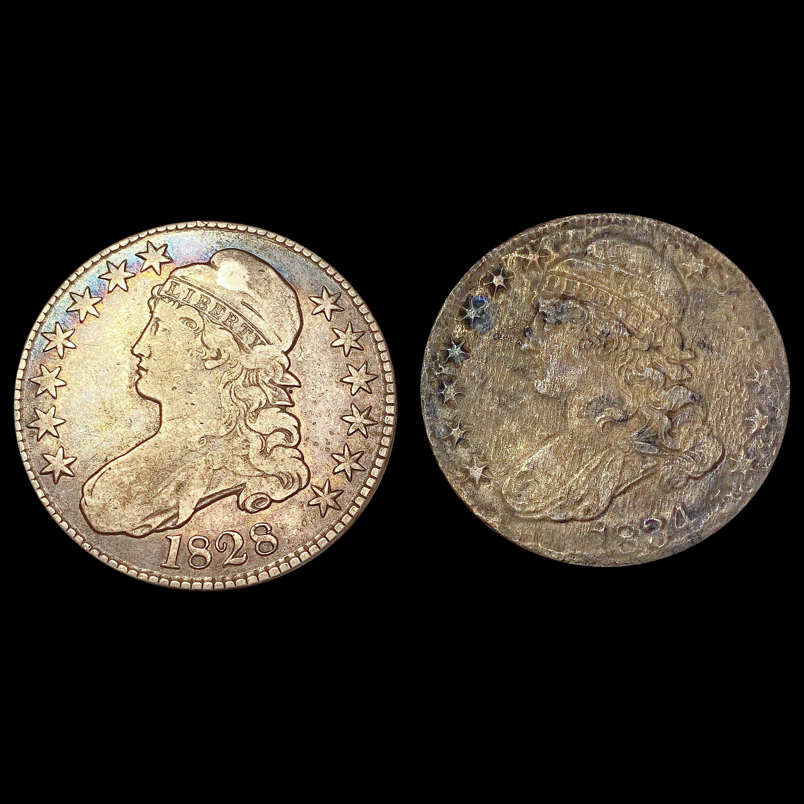 1828-1834 [2] Capped Bust Half Dollar HIGH GRADE (1 of 2)