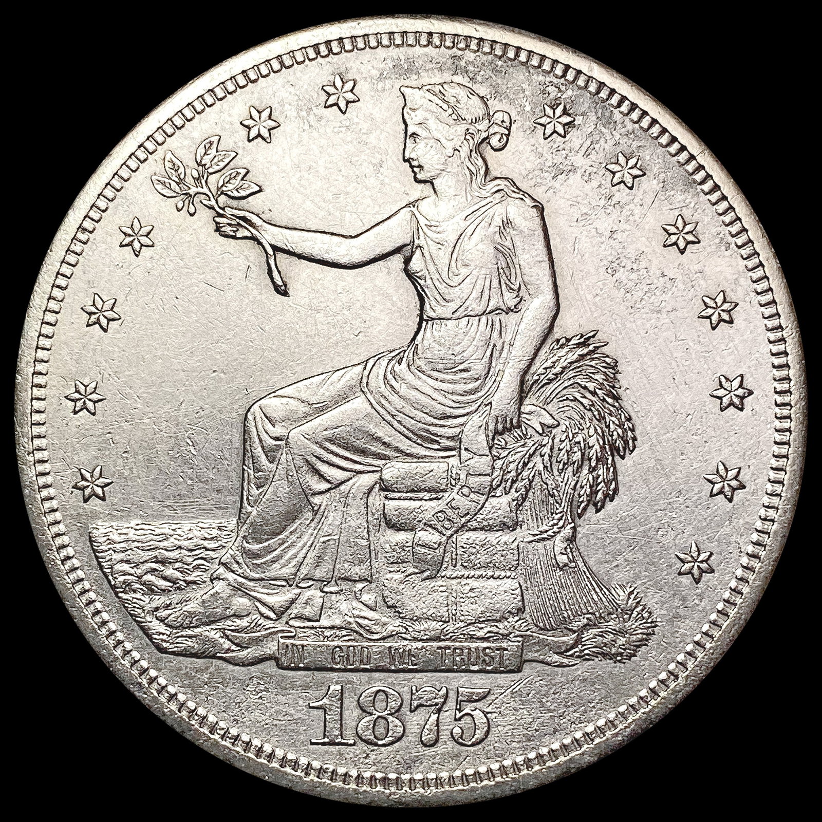 1875-S Silver Trade Dollar HIGH GRADE (1 of 2)