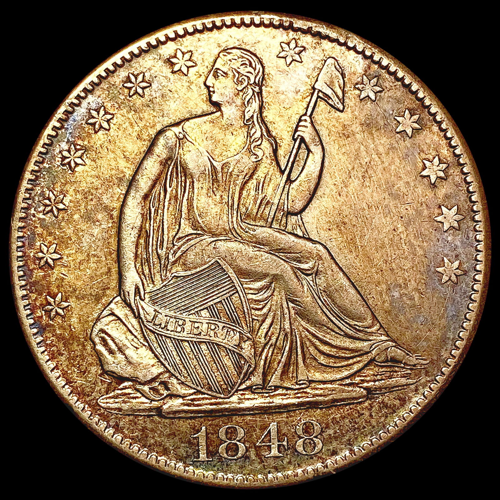 1848-O Seated Liberty Half Dollar CLOSELY UNCIRCULATED (1 of 2)