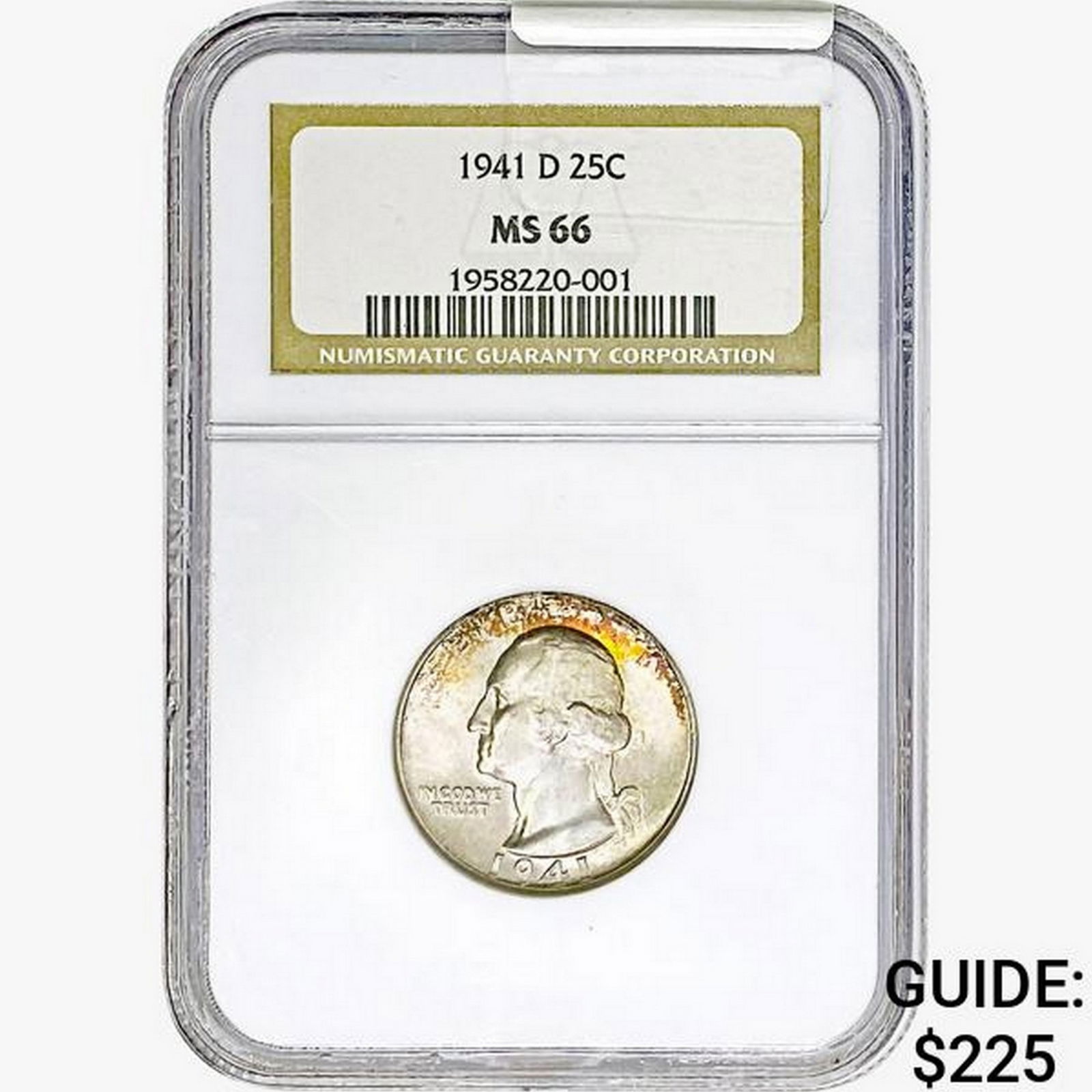 1941-D Washington Silver Quarter NGC MS66 (1 of 2)