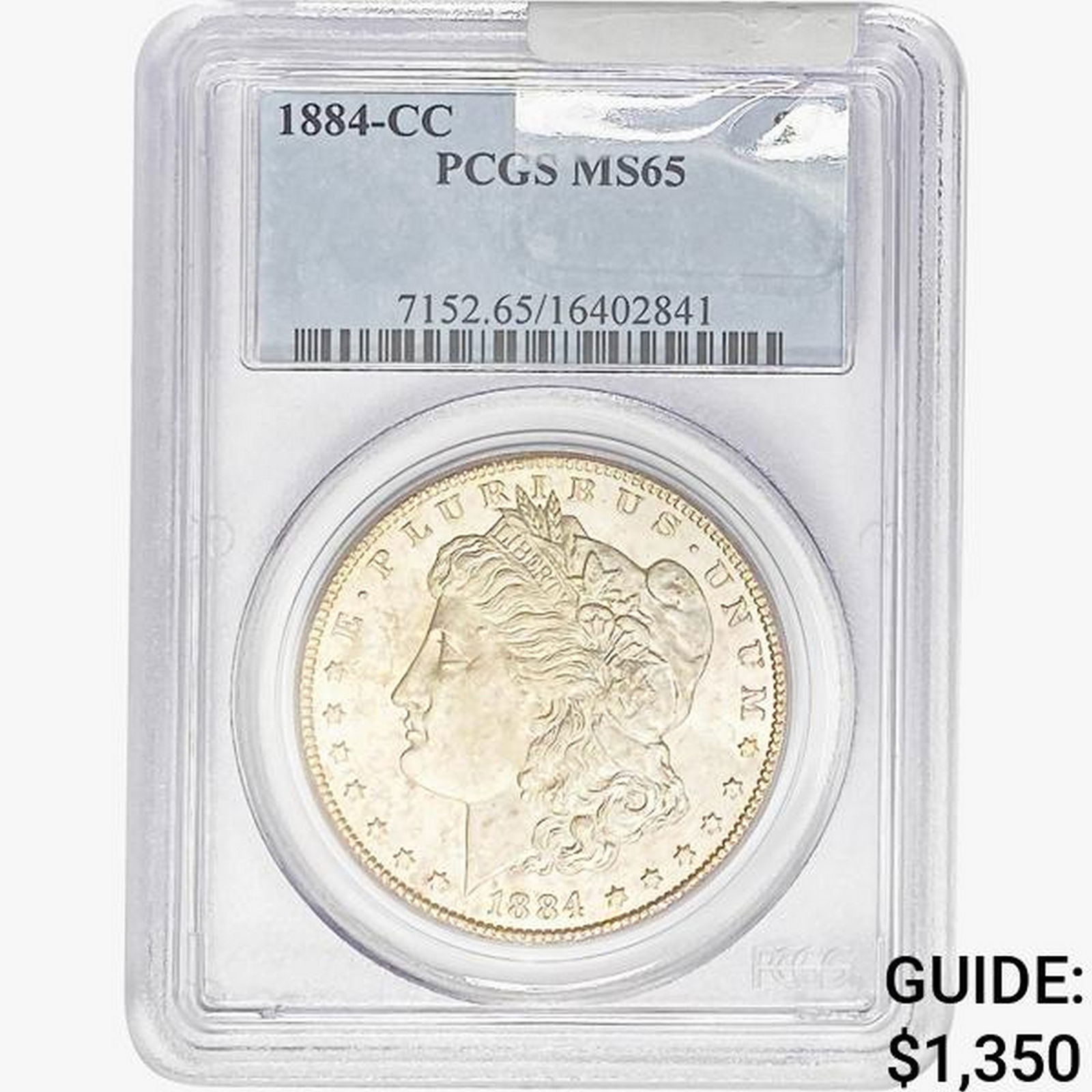1884-CC Morgan Silver Dollar PCGS MS65 (1 of 2)