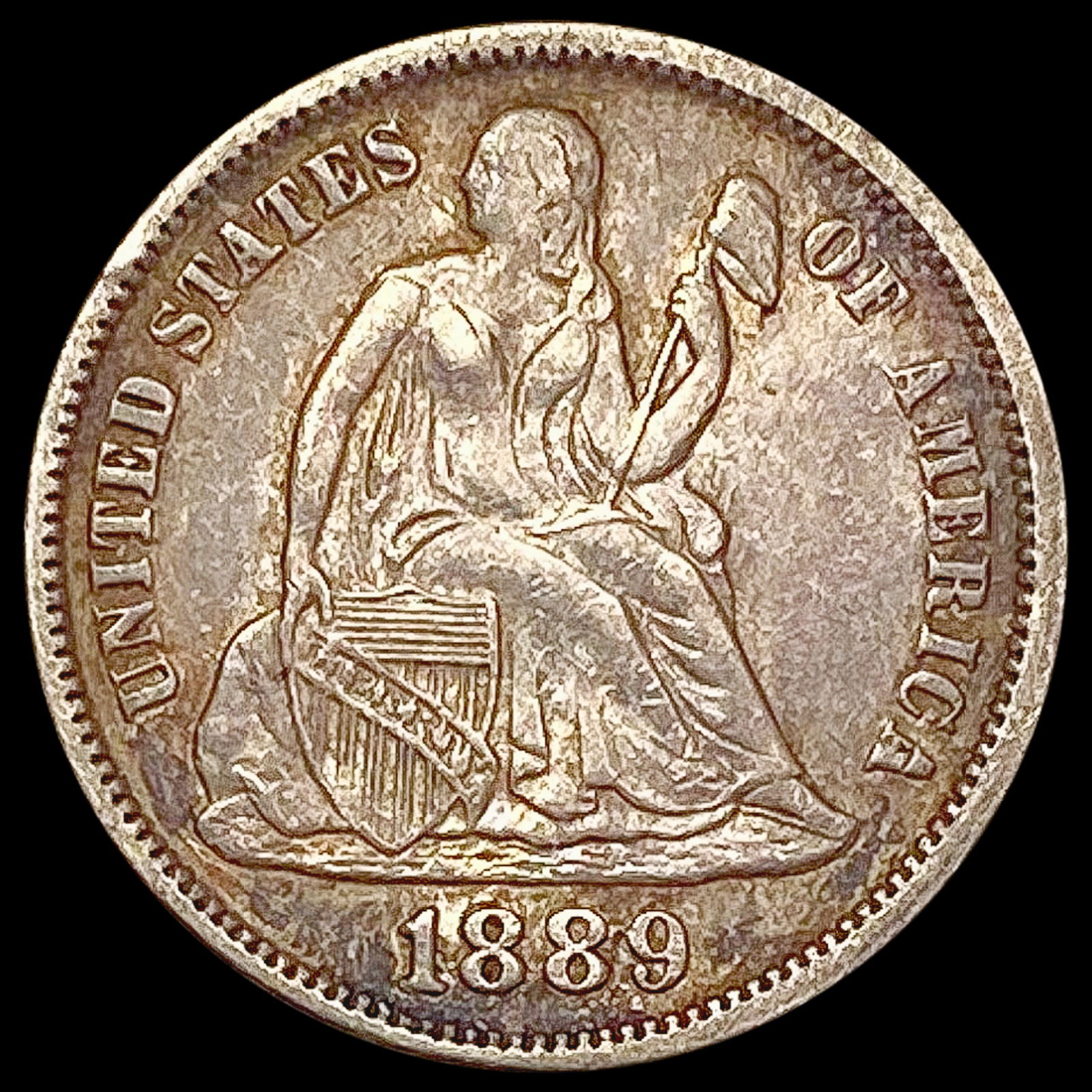 1889 Seated Liberty Dime CLOSELY UNCIRCULATED (1 of 2)