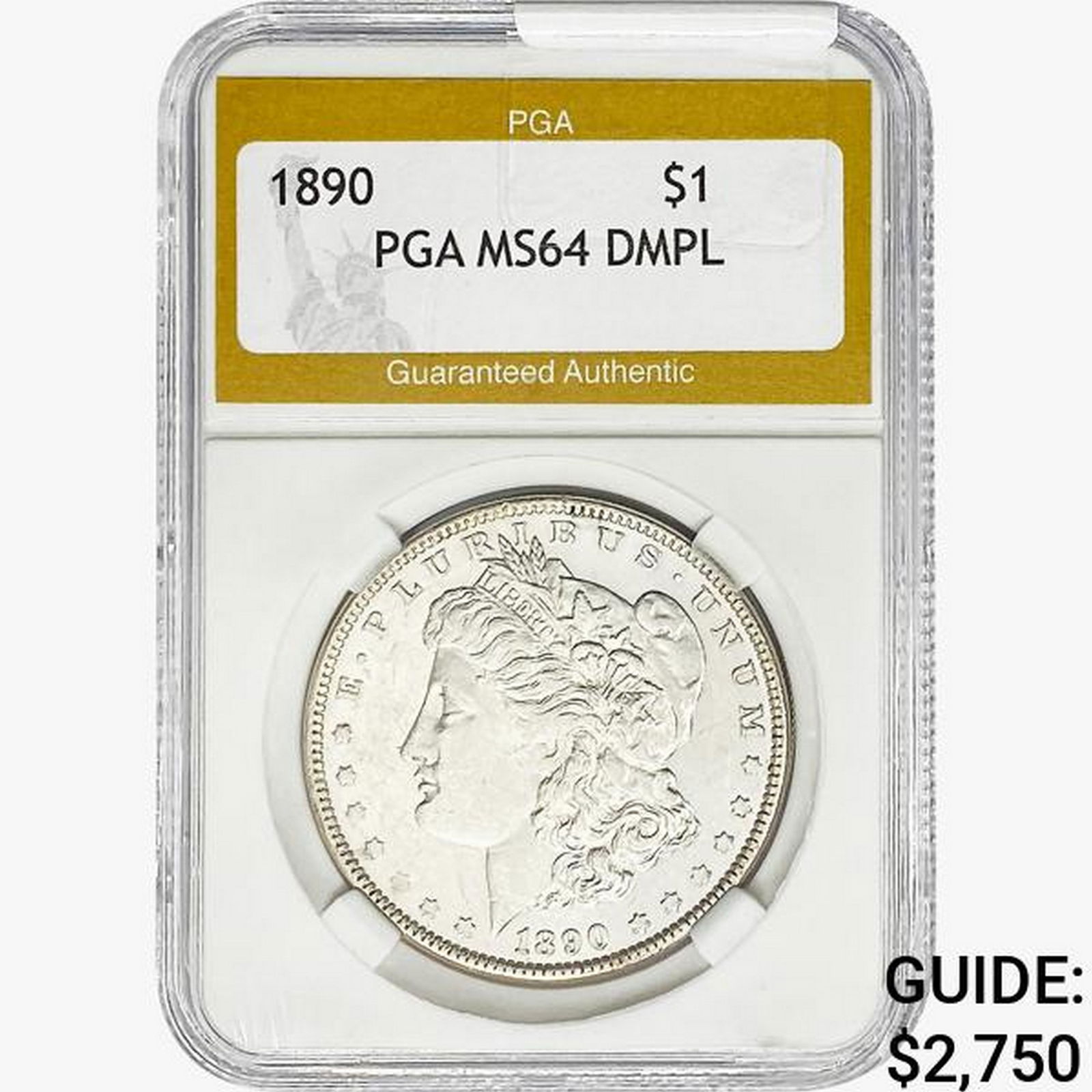 1890 Morgan Silver Dollar PGA MS64 DMPL (1 of 2)
