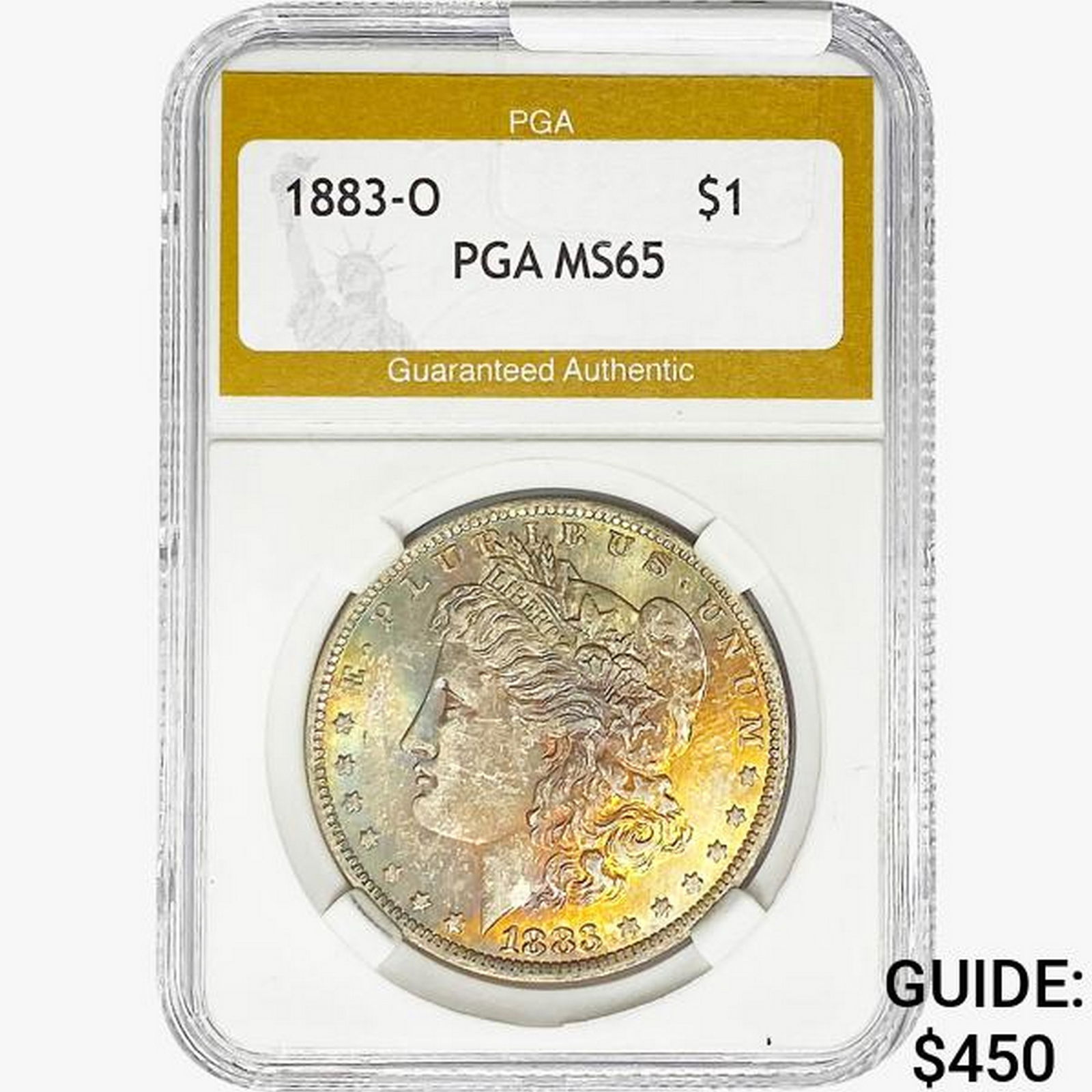 1883-O Morgan Silver Dollar PGA MS65 (1 of 2)