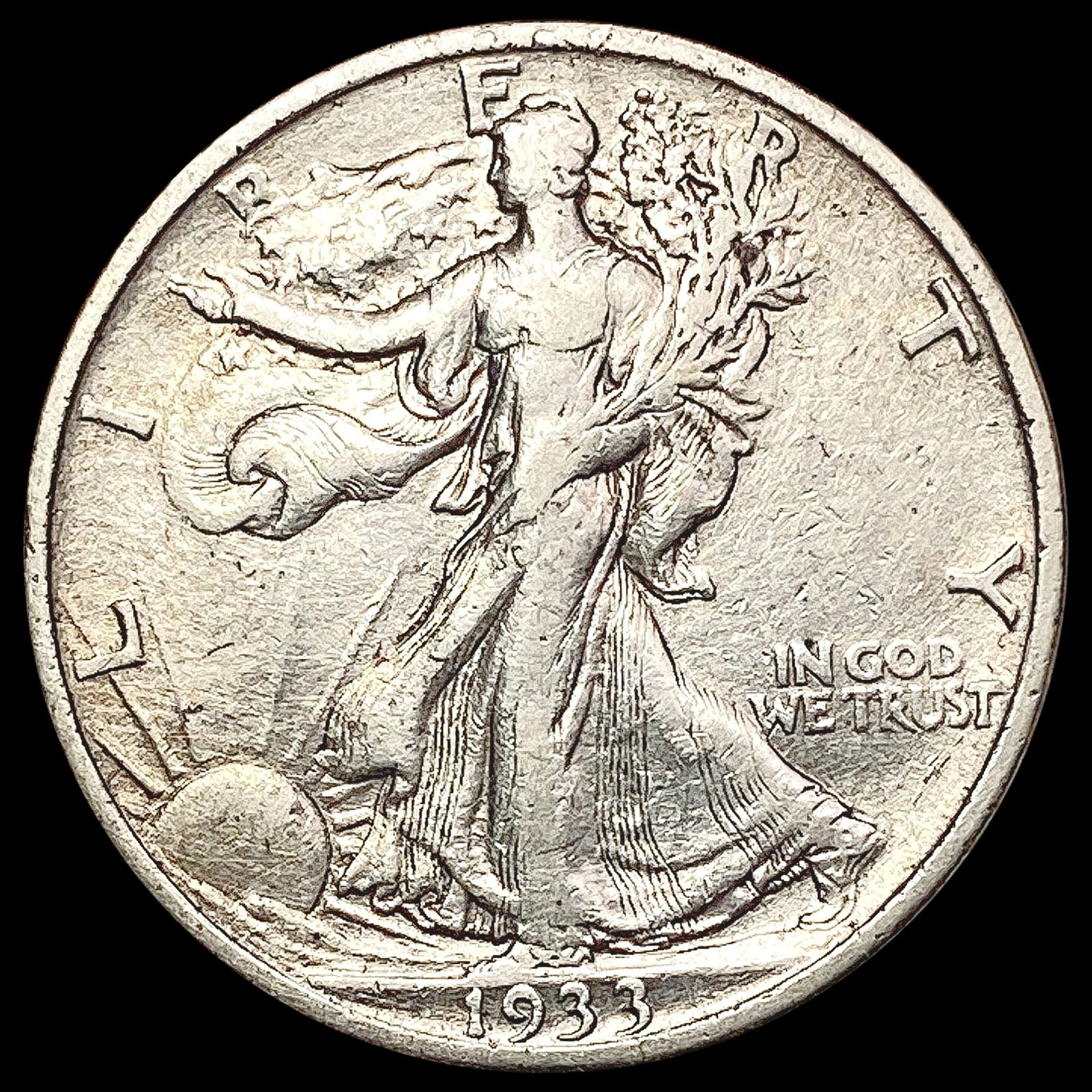 1933-S Walking Liberty Half Dollar CLOSELY UNCIRCULATED (1 of 2)