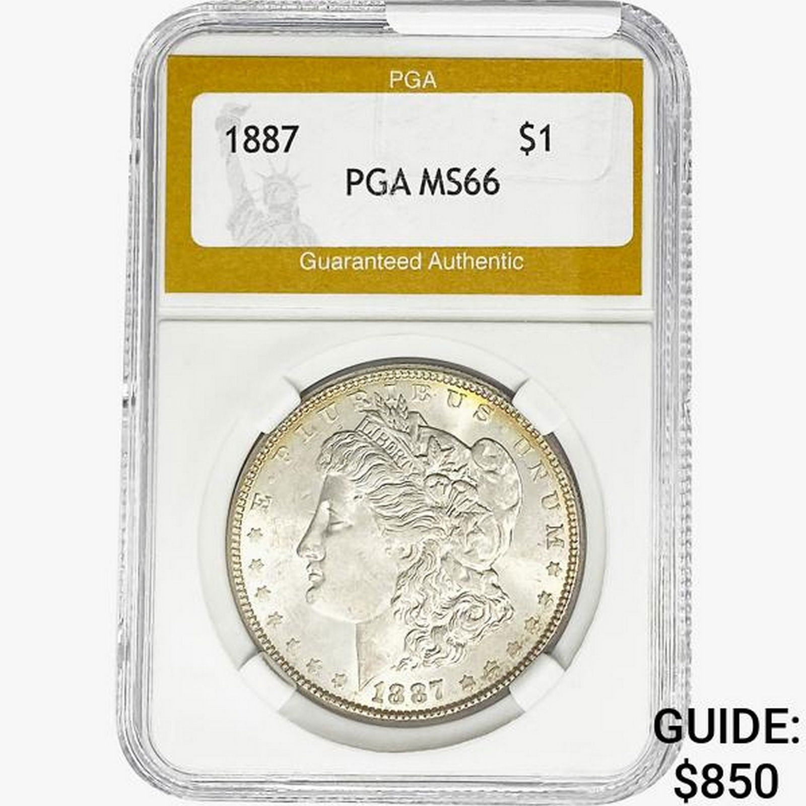 1887 Morgan Silver Dollar PGA MS66 (1 of 2)