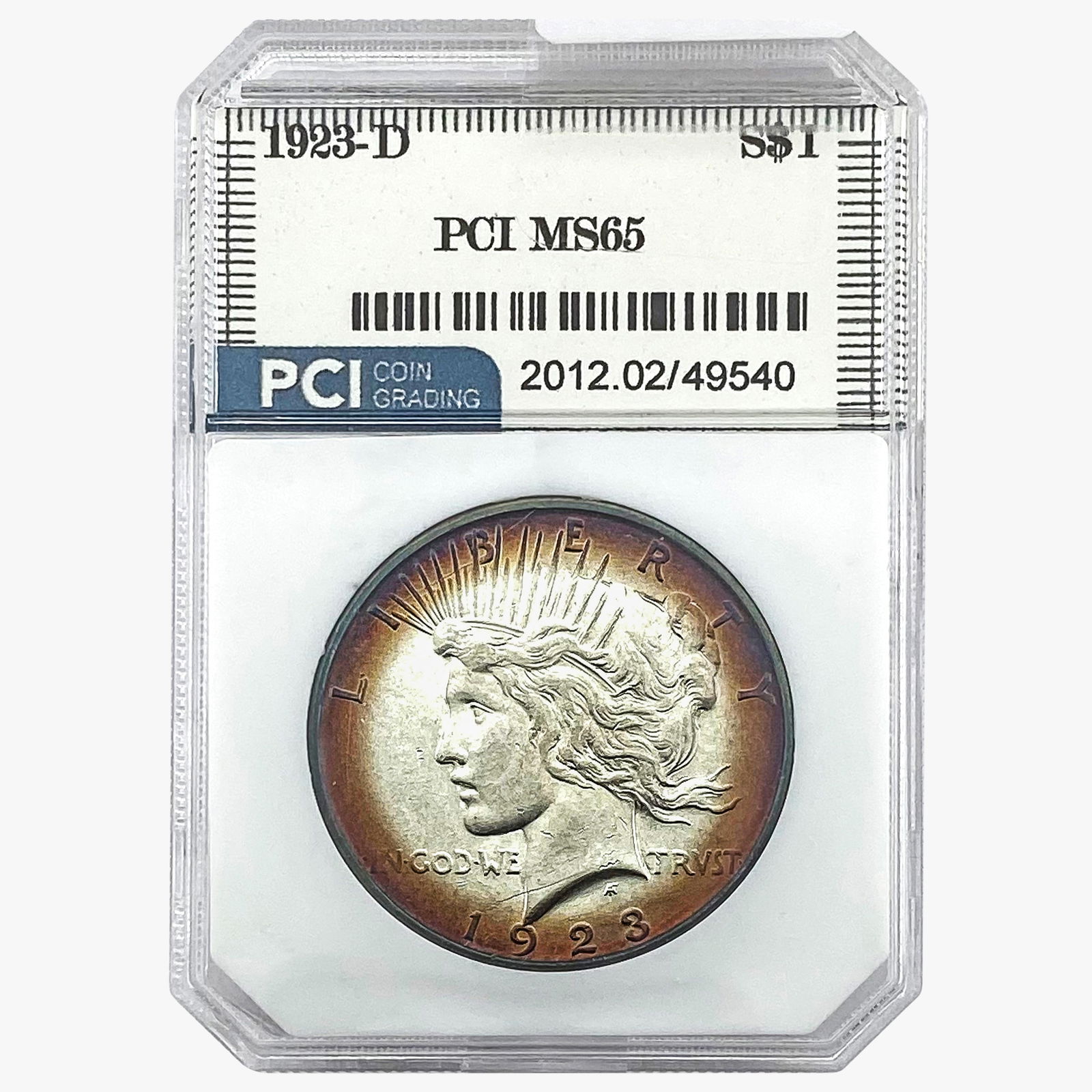 1923-D Silver Peace Dollar PCI MS65 (1 of 2)