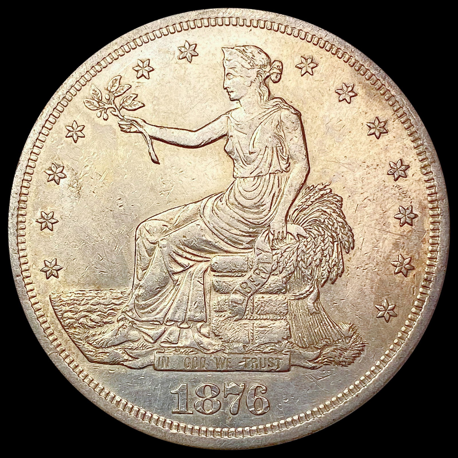 1876-S Silver Trade Dollar CLOSELY UNCIRCULATED (1 of 2)