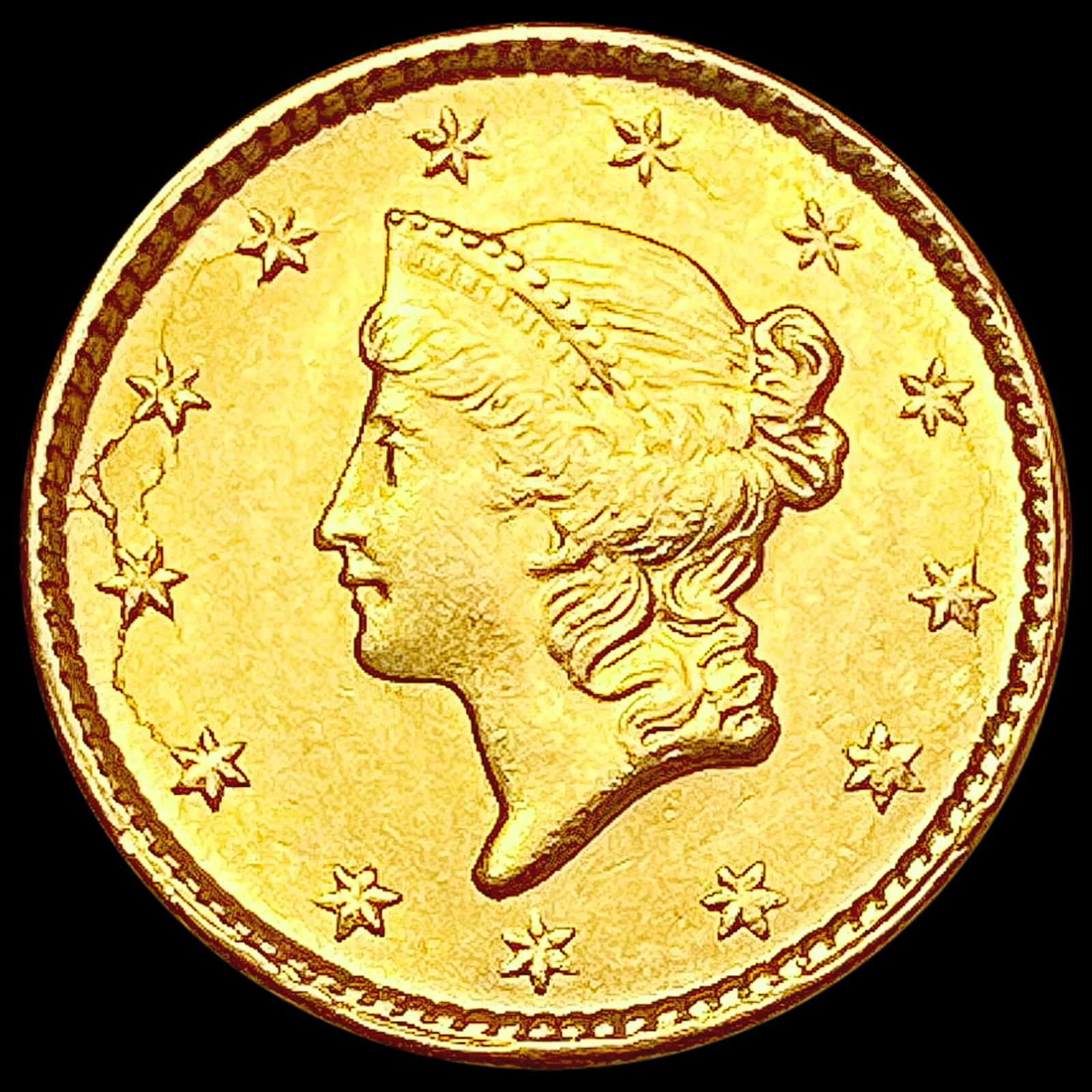 1851 Rare Gold Dollar UNCIRCULATED (1 of 2)