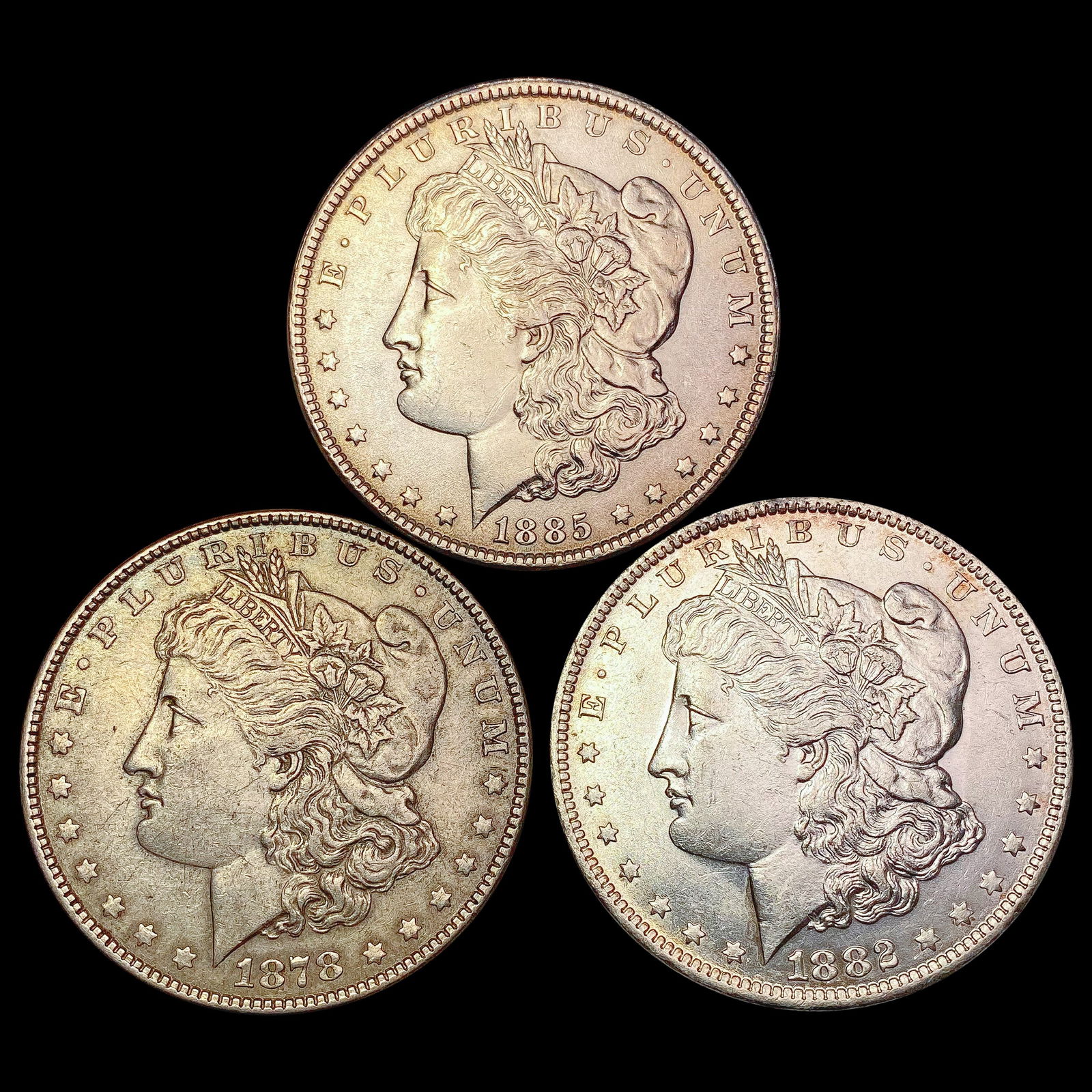 1878-1885 [3] Morgan Silver Dollar HIGH GRADE (1 of 2)
