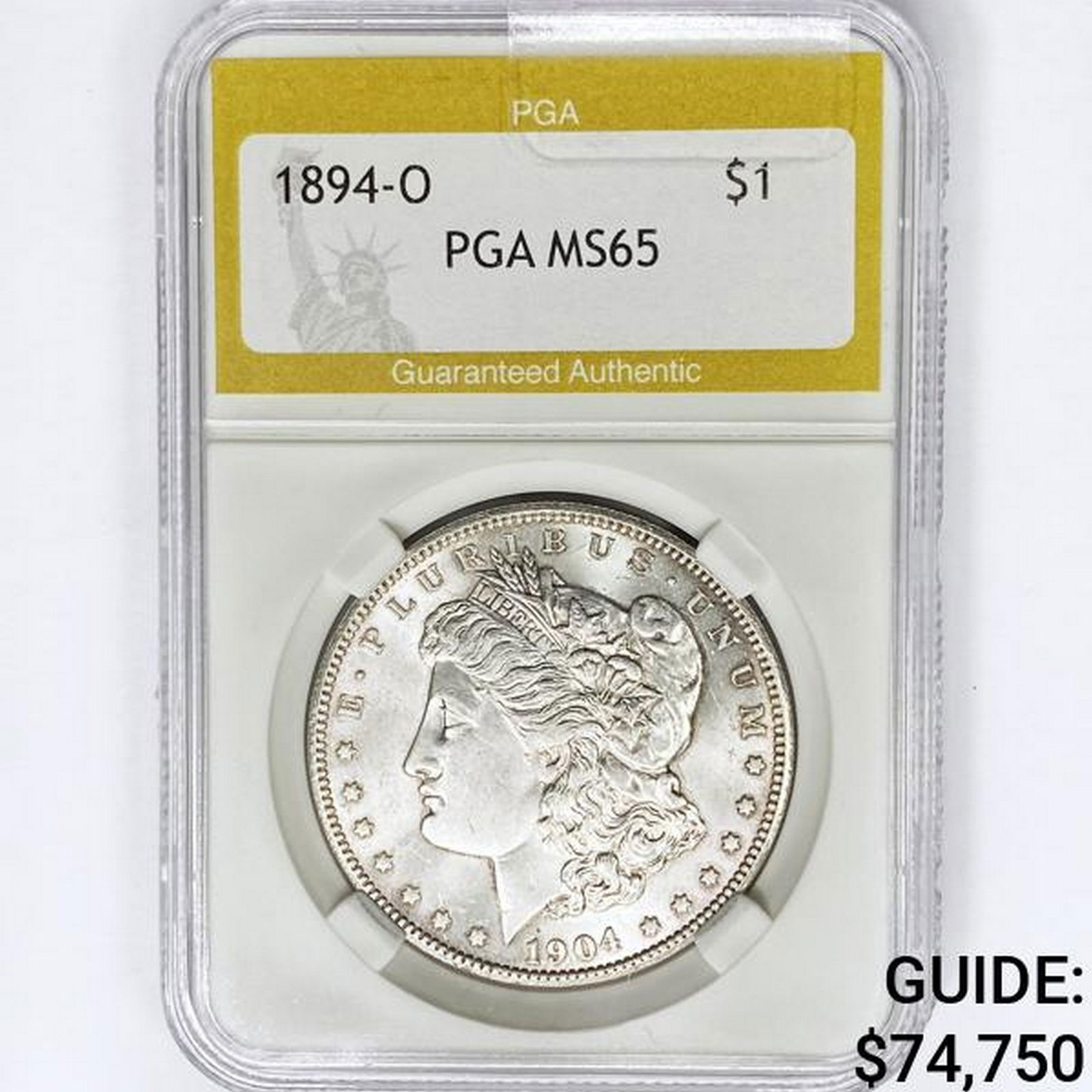 1894-O Morgan Silver Dollar PGA MS65 (1 of 2)