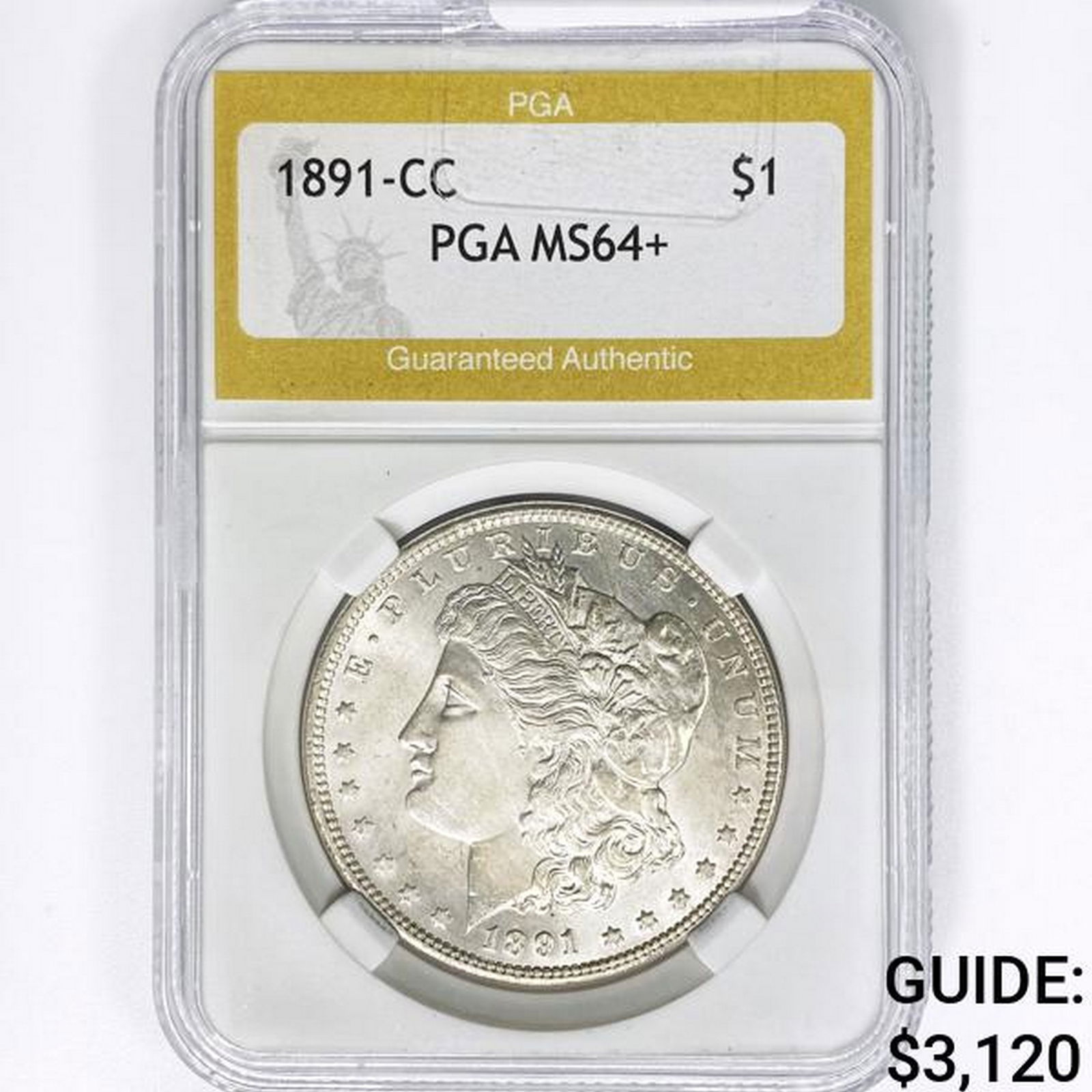 1891-CC Morgan Silver Dollar PGA MS64+ (1 of 2)