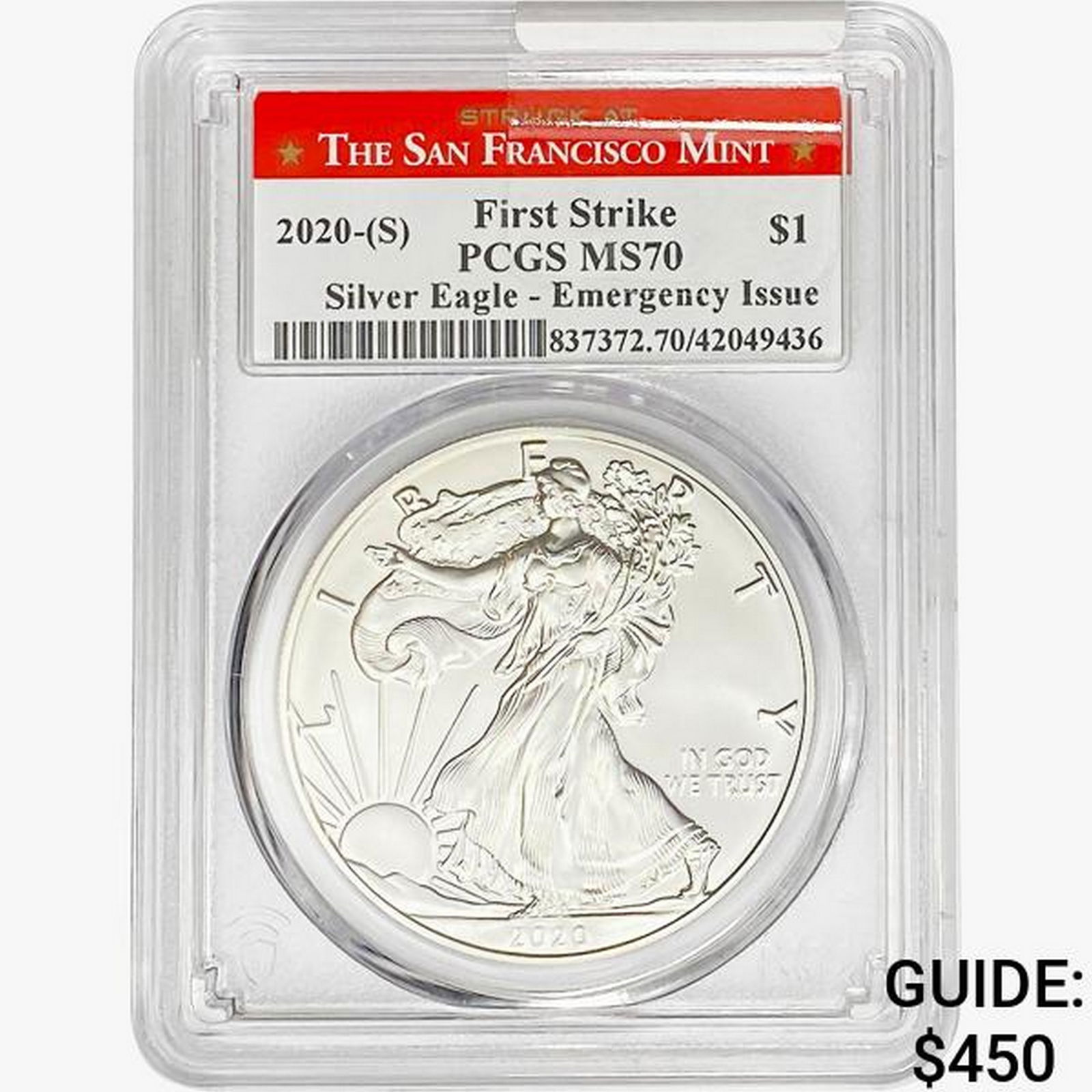 2020-S Silver Eagle PCGS MS70 (1 of 2)