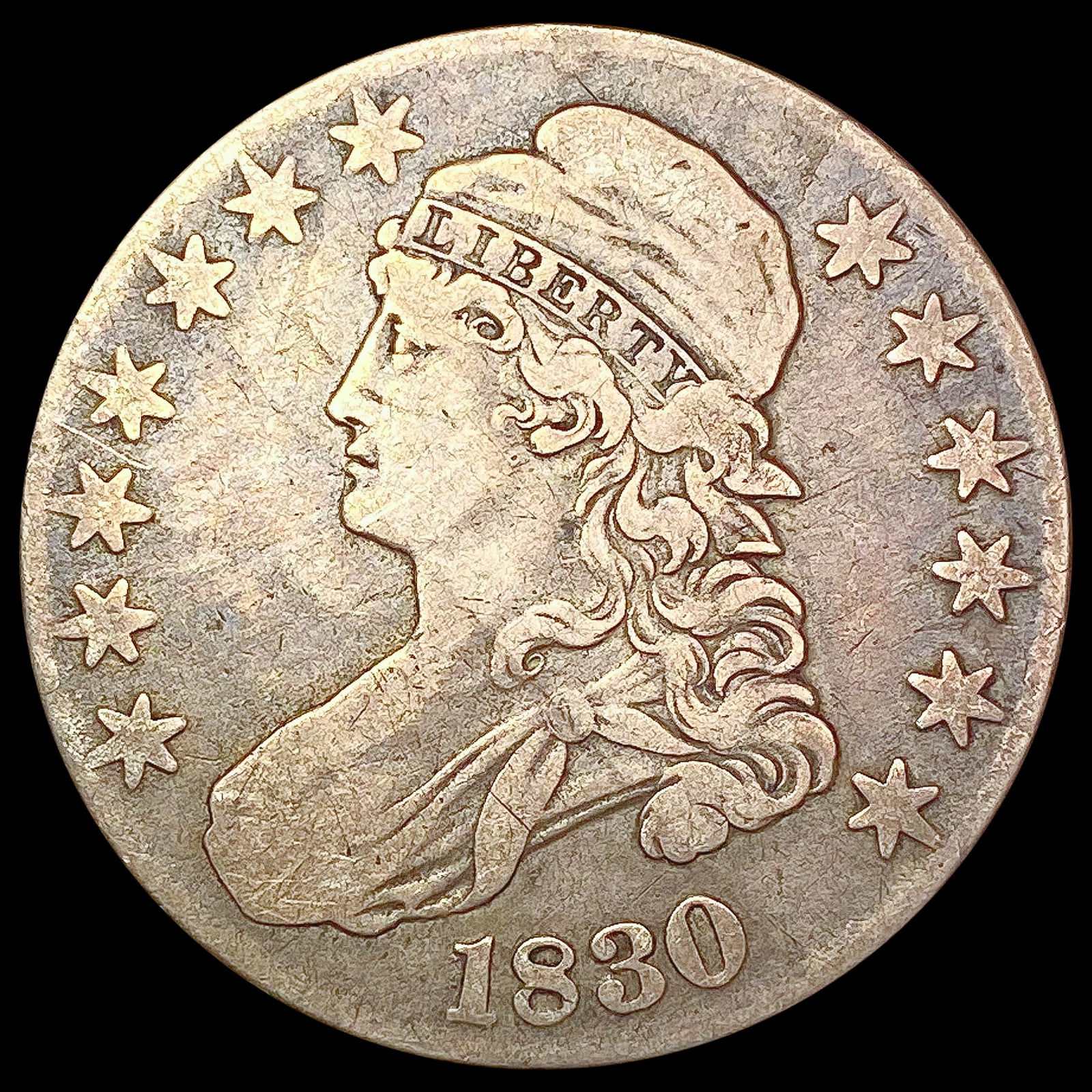1830 Capped Bust Half Dollar NICELY CIRCULATED (1 of 2)