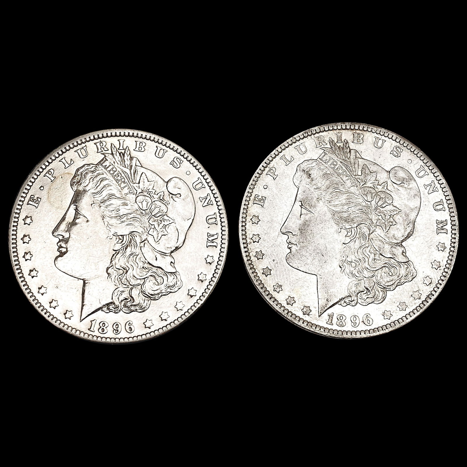 [2] 1896-O Morgan Silver Dollar LIGHTLY CIRCULATED (1 of 2)