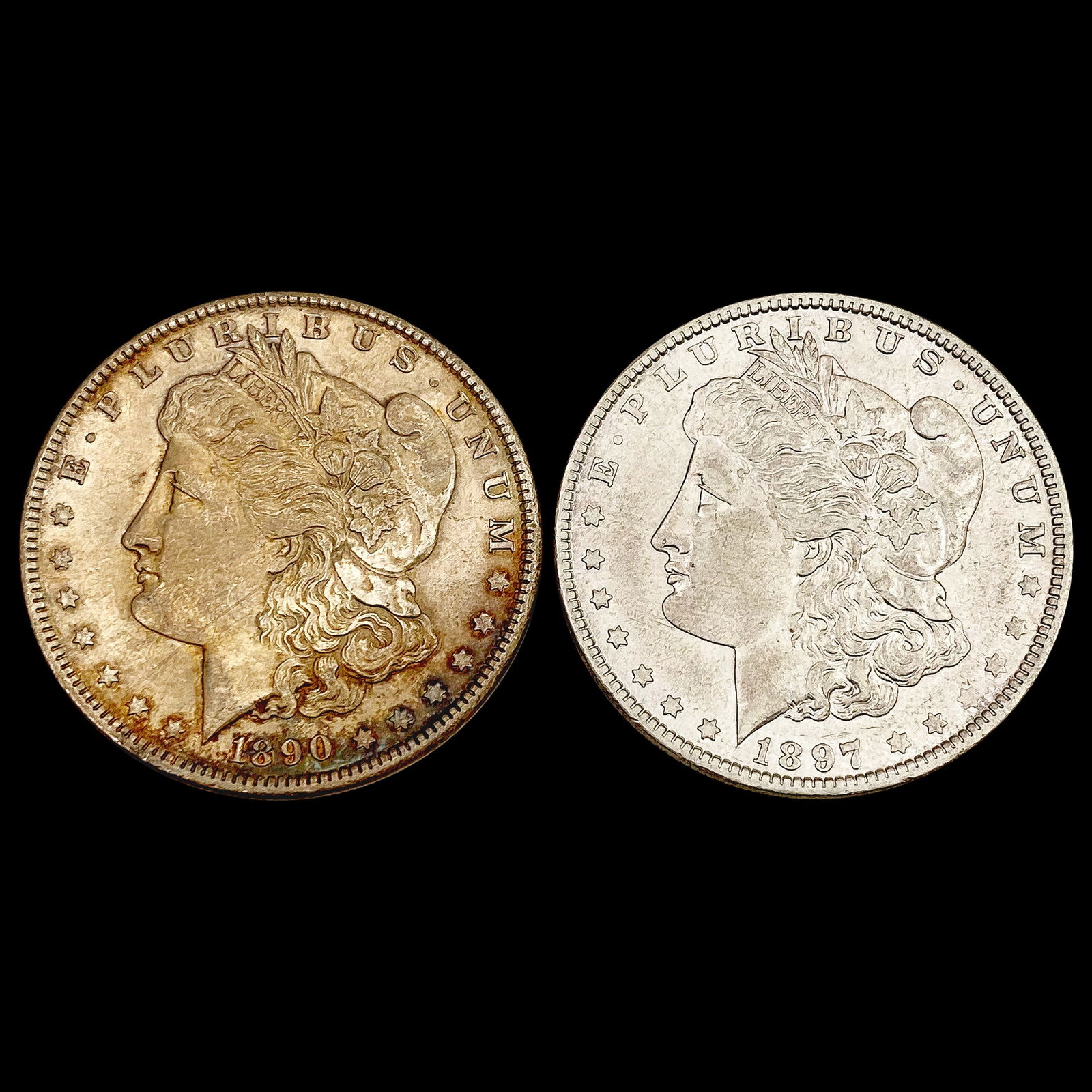[2] 1890&1897-O Morgan Silver Dollar UNCIRCULATED (1 of 2)