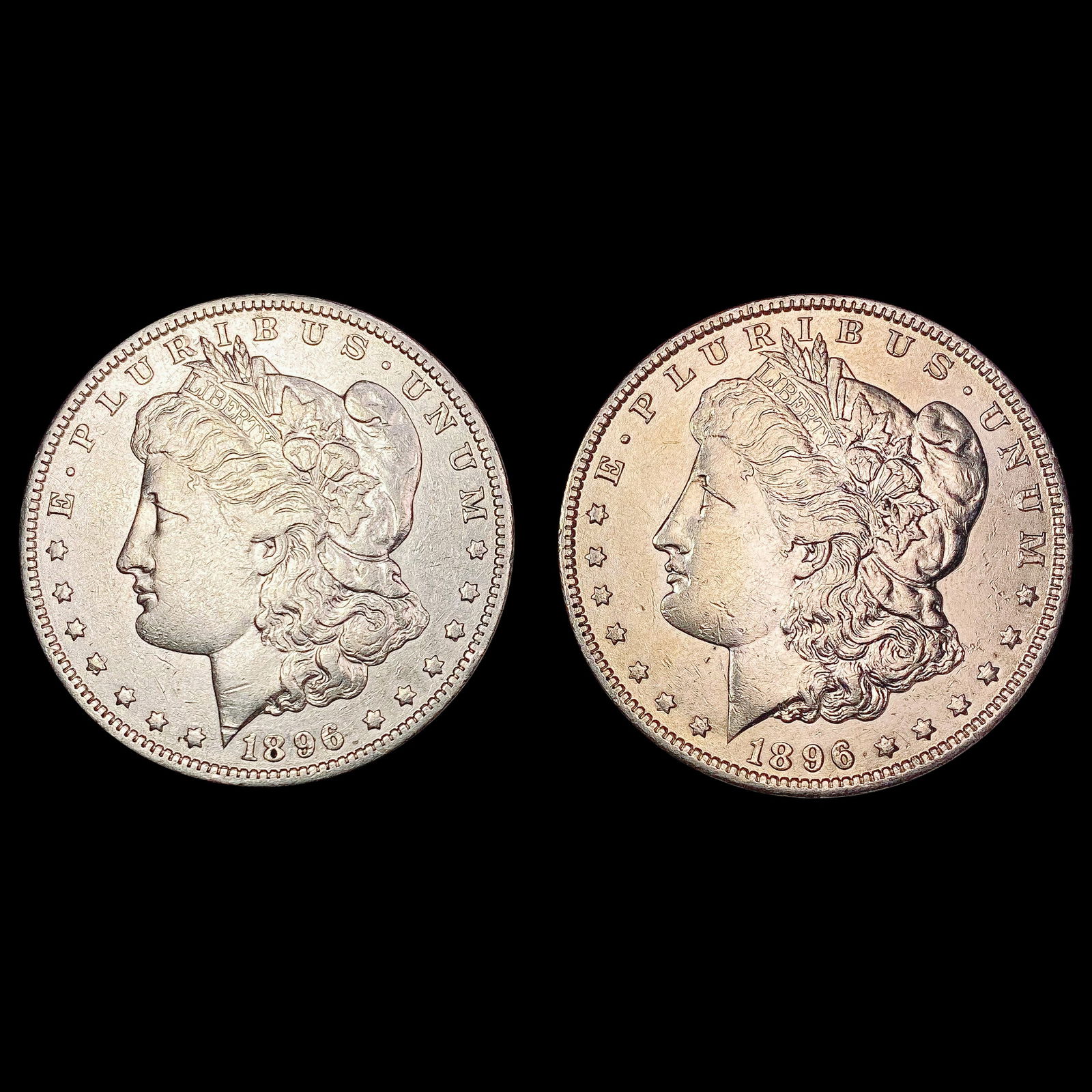 [2] 1896-O Morgan Silver Dollar LIGHTLY CIRCULATED (1 of 2)