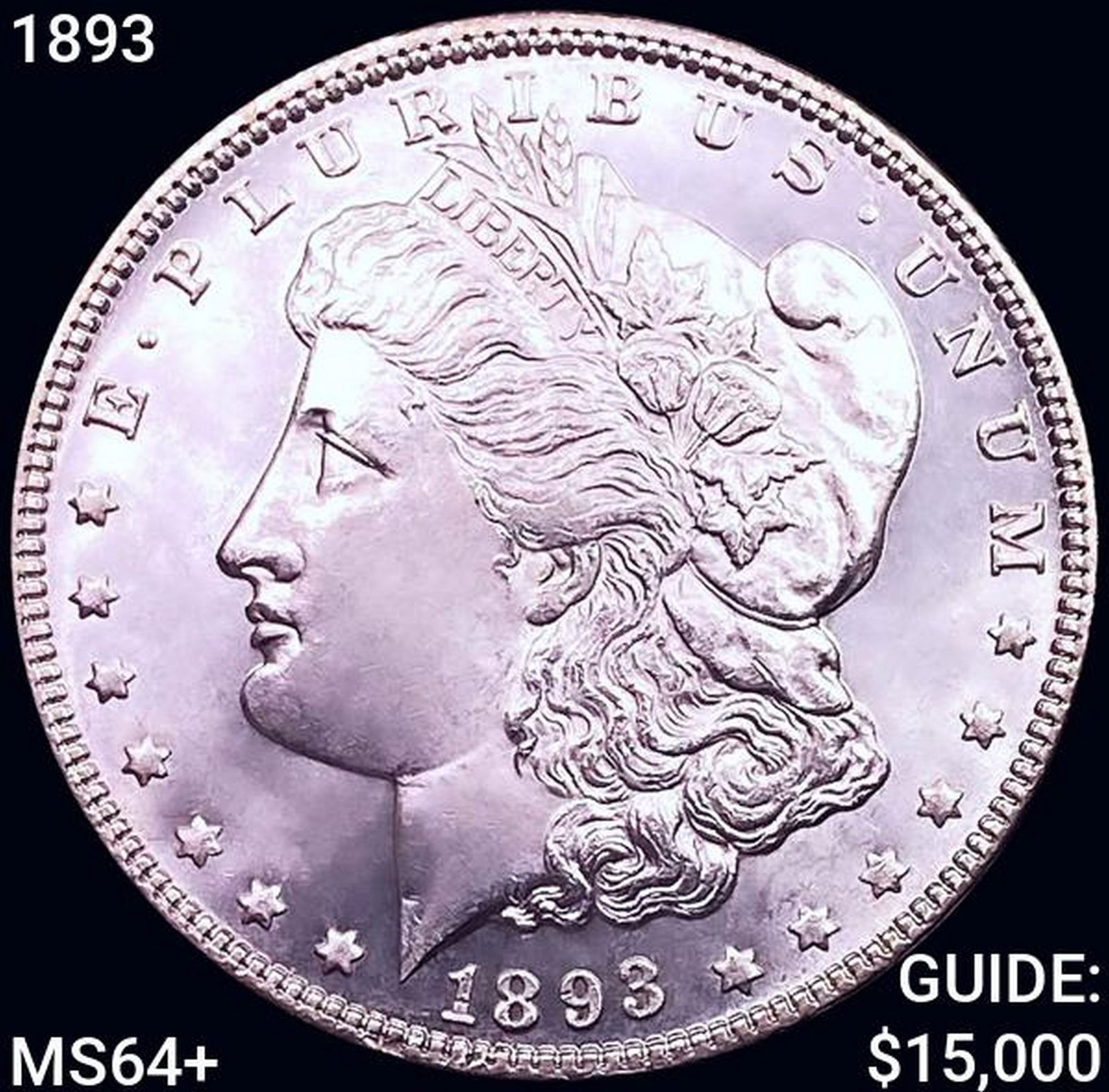 1893 Morgan Silver Dollar CHOICE BU+ (1 of 2)