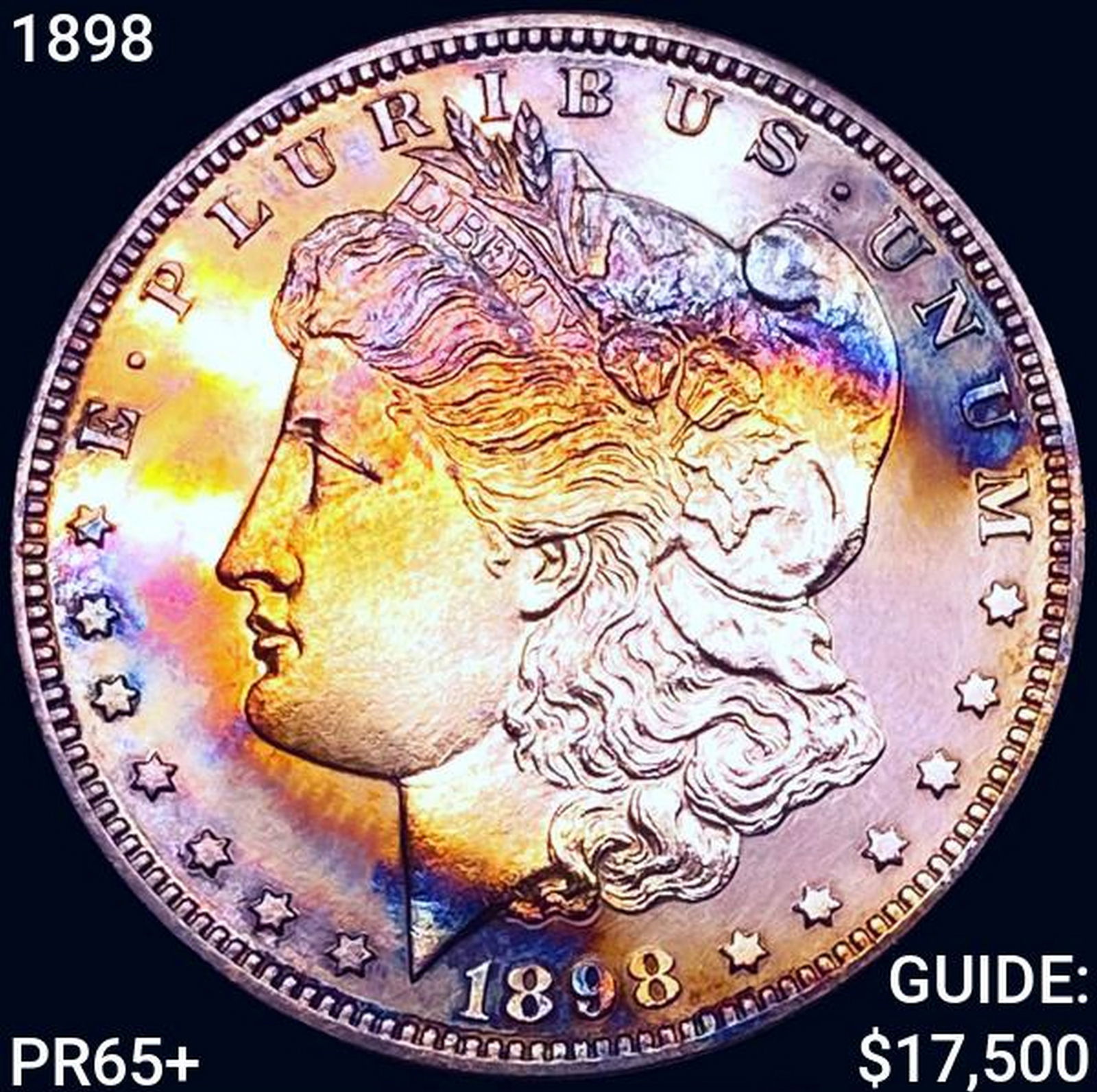 1898 Morgan Silver Dollar GEM PROOF + (1 of 2)