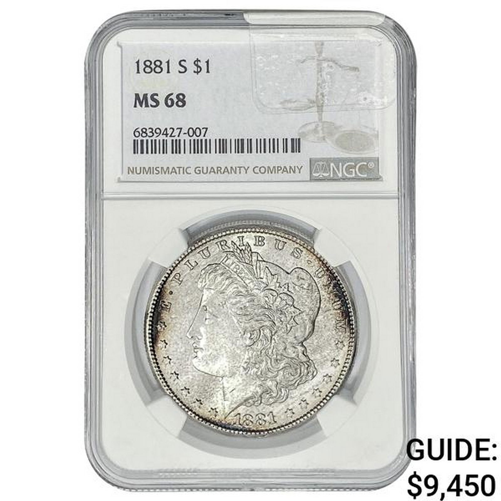 1881-S Morgan Silver Dollar NGC MS68 (1 of 2)