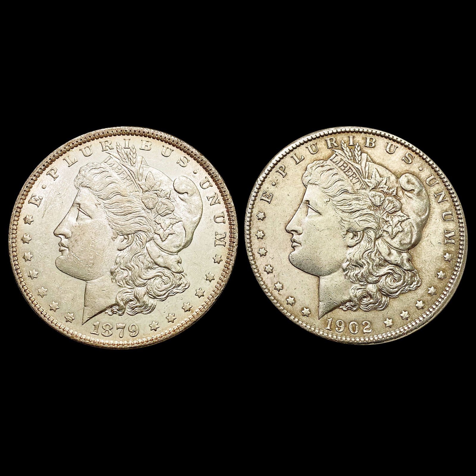 [2] 1879&1902-O Morgan Silver Dollar UNCIRCULATED (1 of 2)