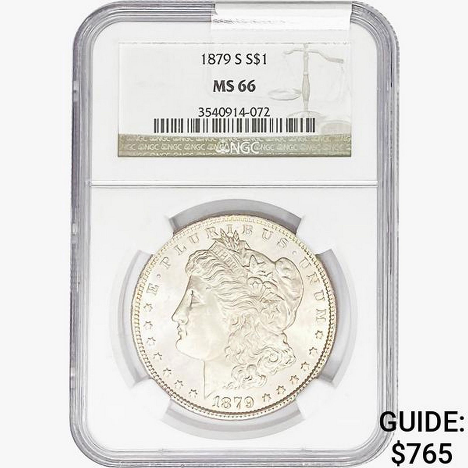 1879-S Morgan Silver Dollar NGC MS66 (1 of 2)