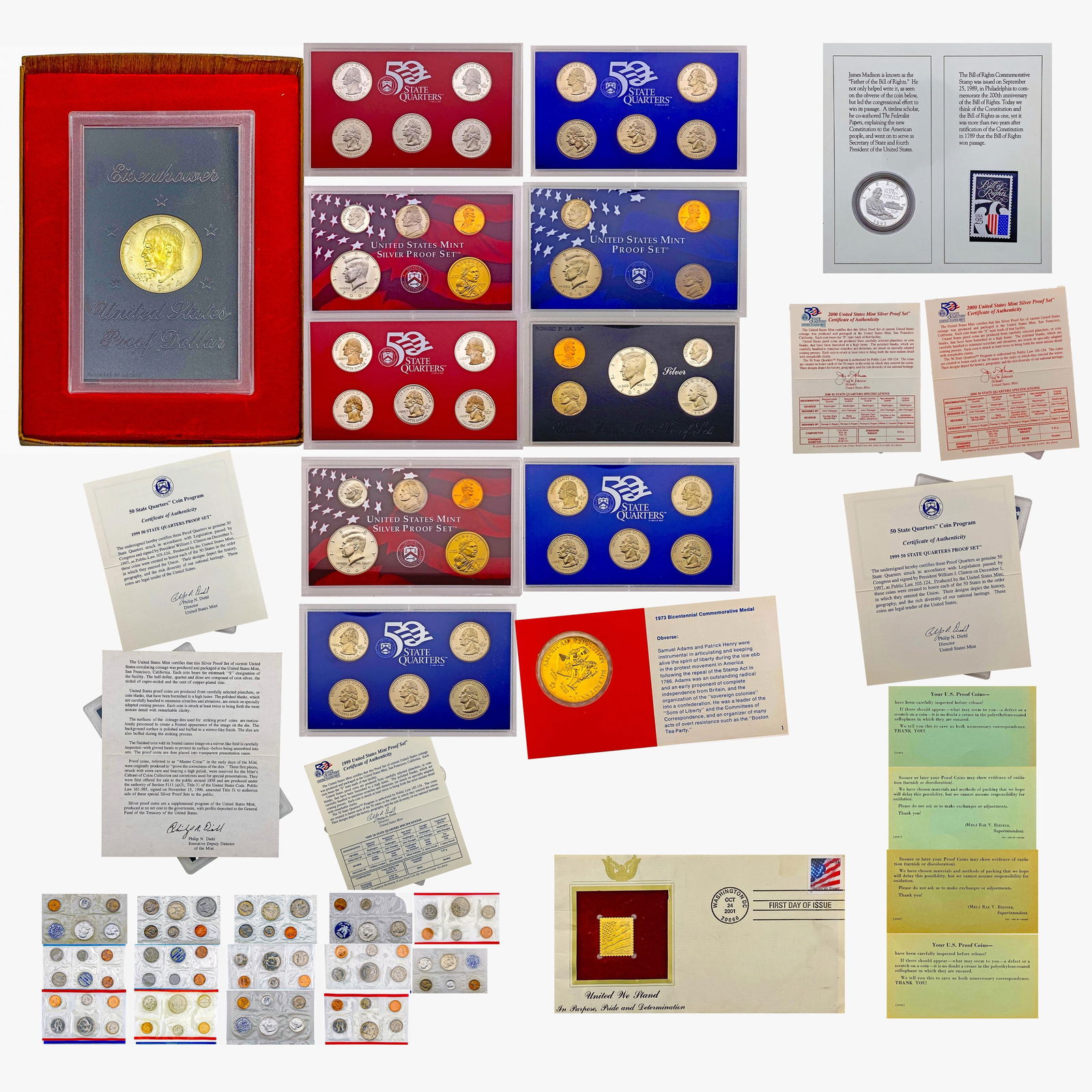 [110] 1960-2000 U.S. Mint / Proof Sets (1 of 14)