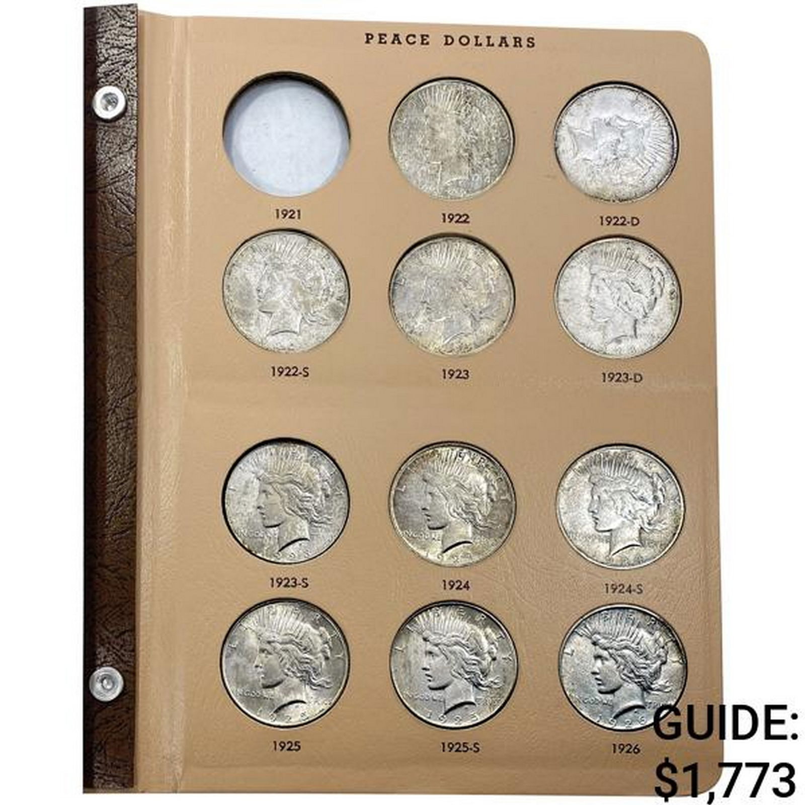 1922-1935 UNC Peace Dollar Collection [21 Coins] (1 of 5)