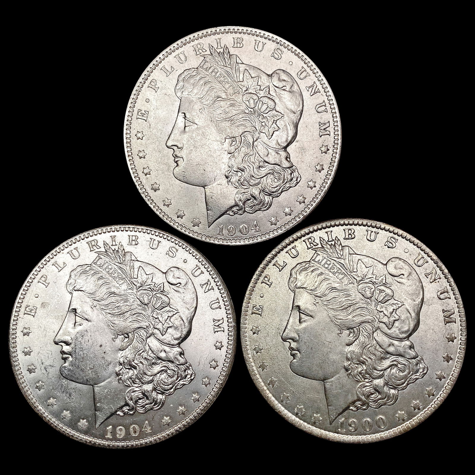 [3] 1900-O&1904-O Morgan Silver Dollar UNCIRCULATED (1 of 2)