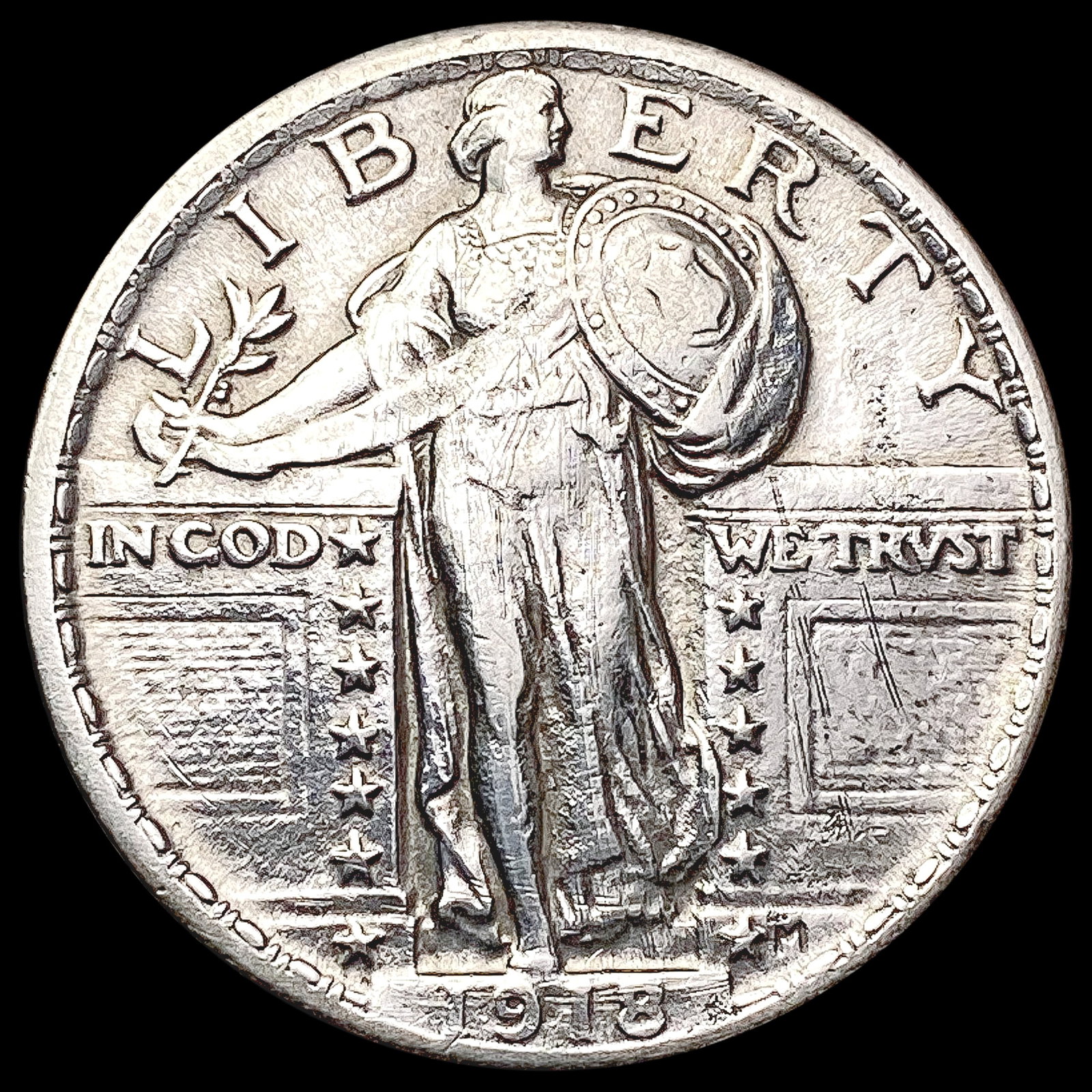 1918 Standing Liberty Quarter CLOSELY UNCIRCULATED (1 of 2)