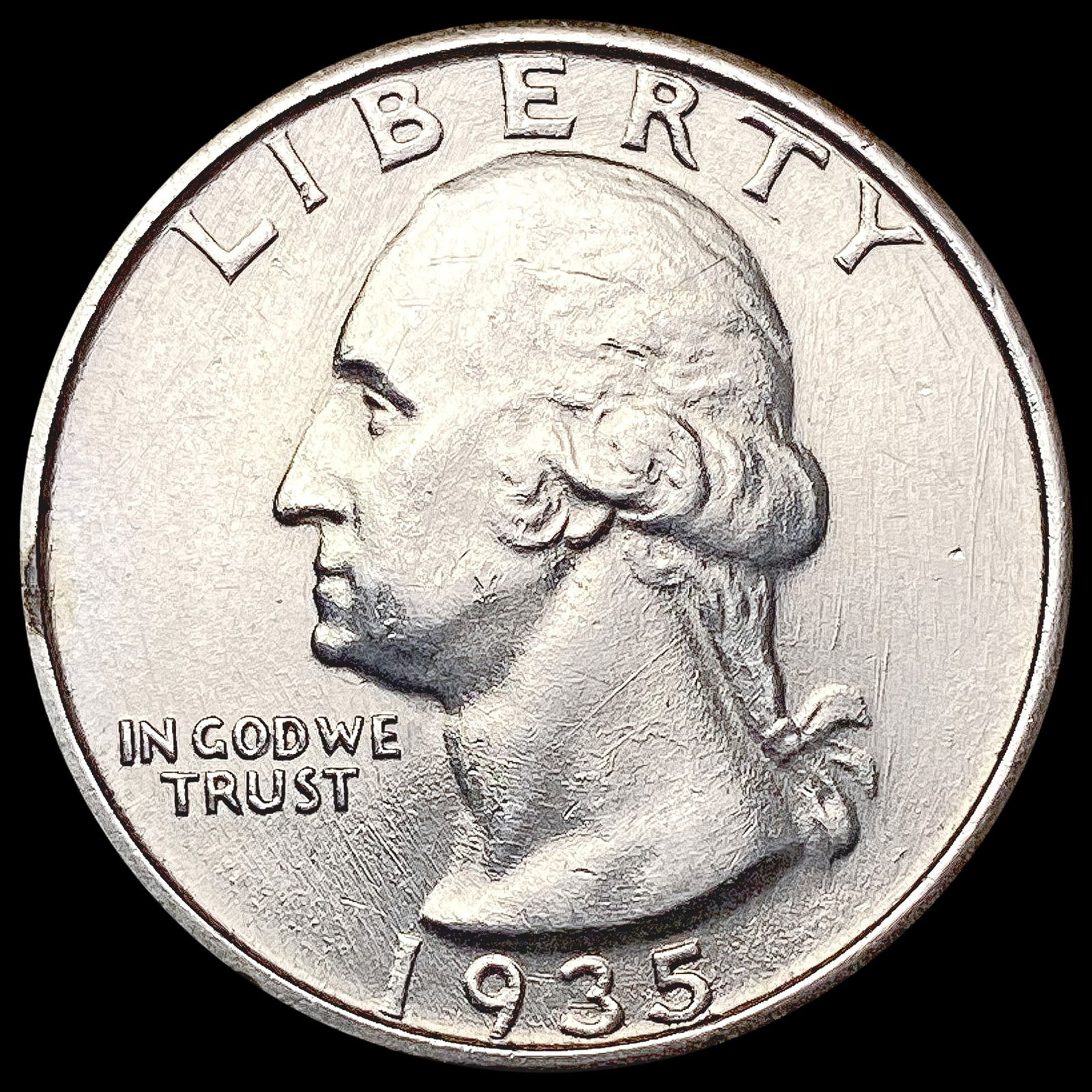 1935 Washington Silver Quarter UNCIRCULATED (1 of 2)