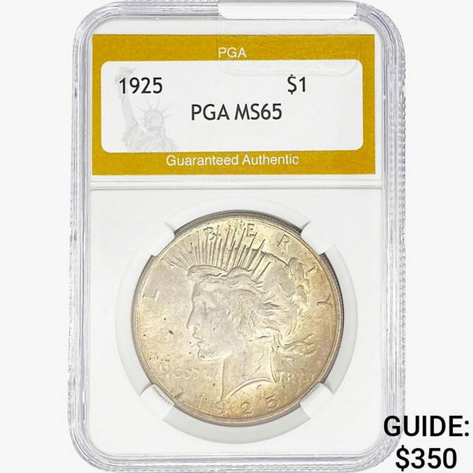 1925 Silver Peace Dollar PGA MS65 (1 of 2)
