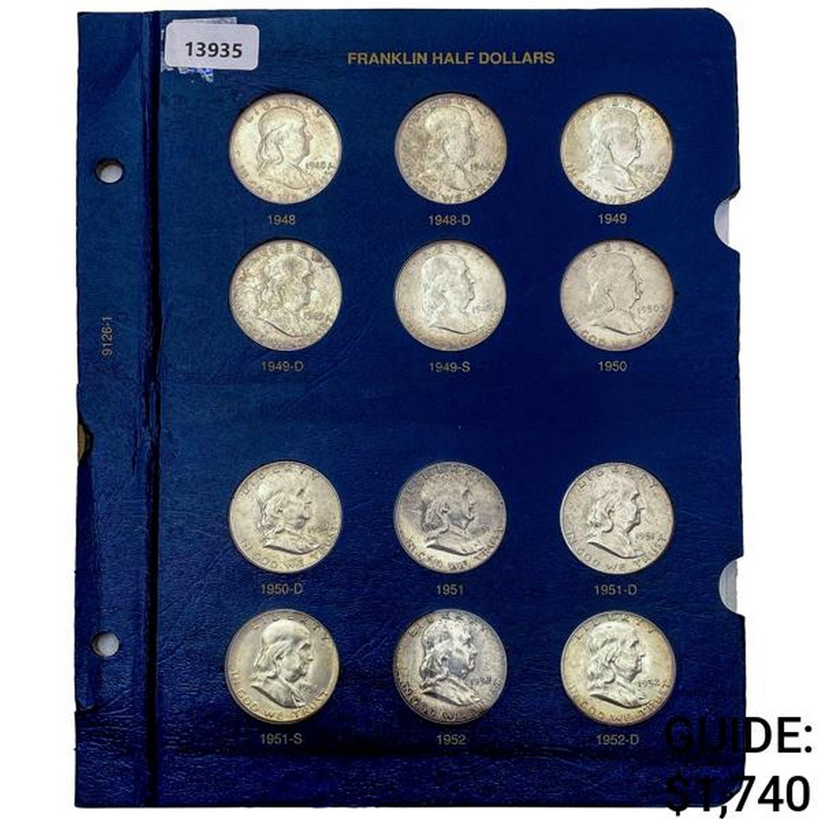 1948-1963 BU Complete Franklin Half Dollar Collection [35 Coins] (1 of 6)