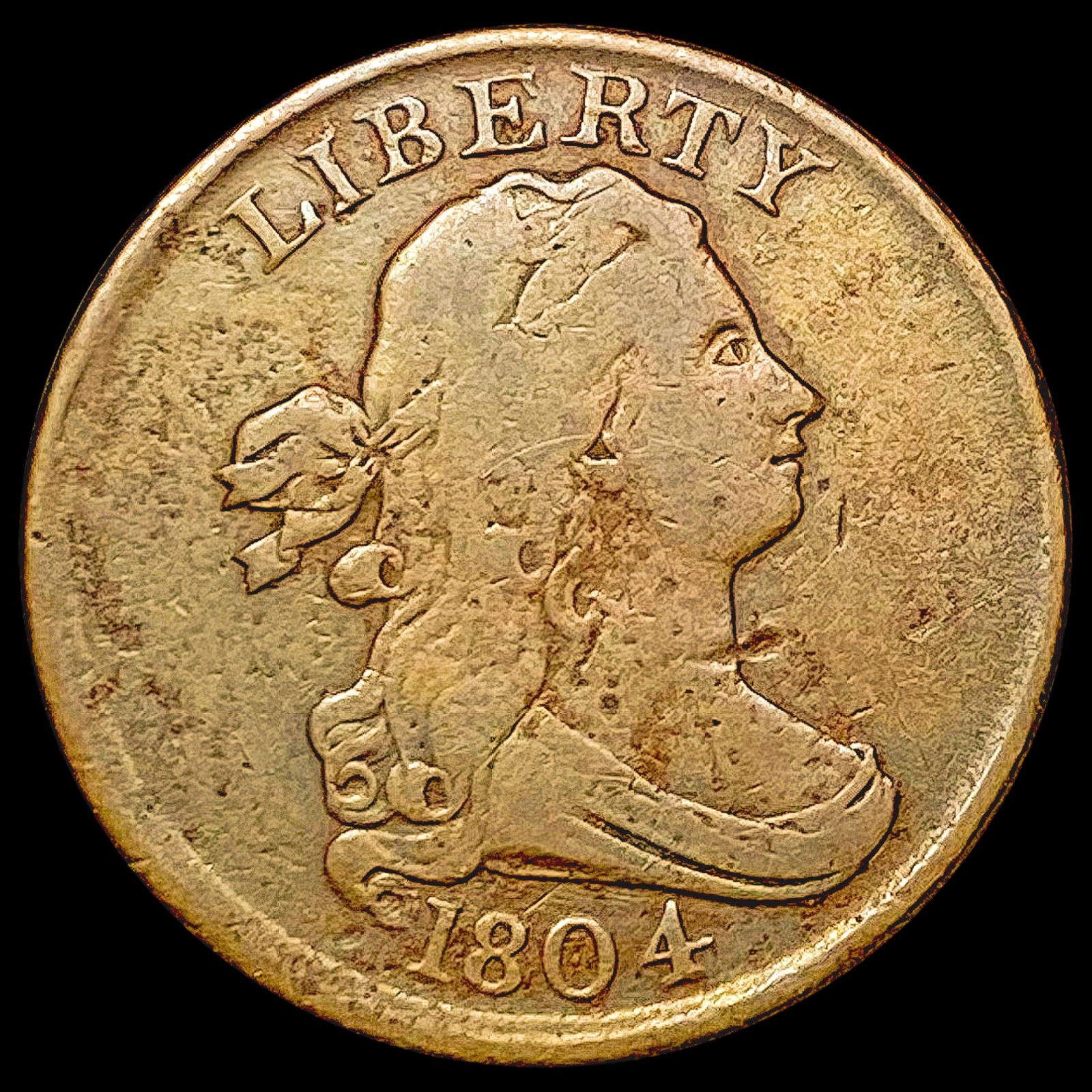 1804 Draped Bust Half Cent NEARLY UNCIRCULATED (1 of 2)