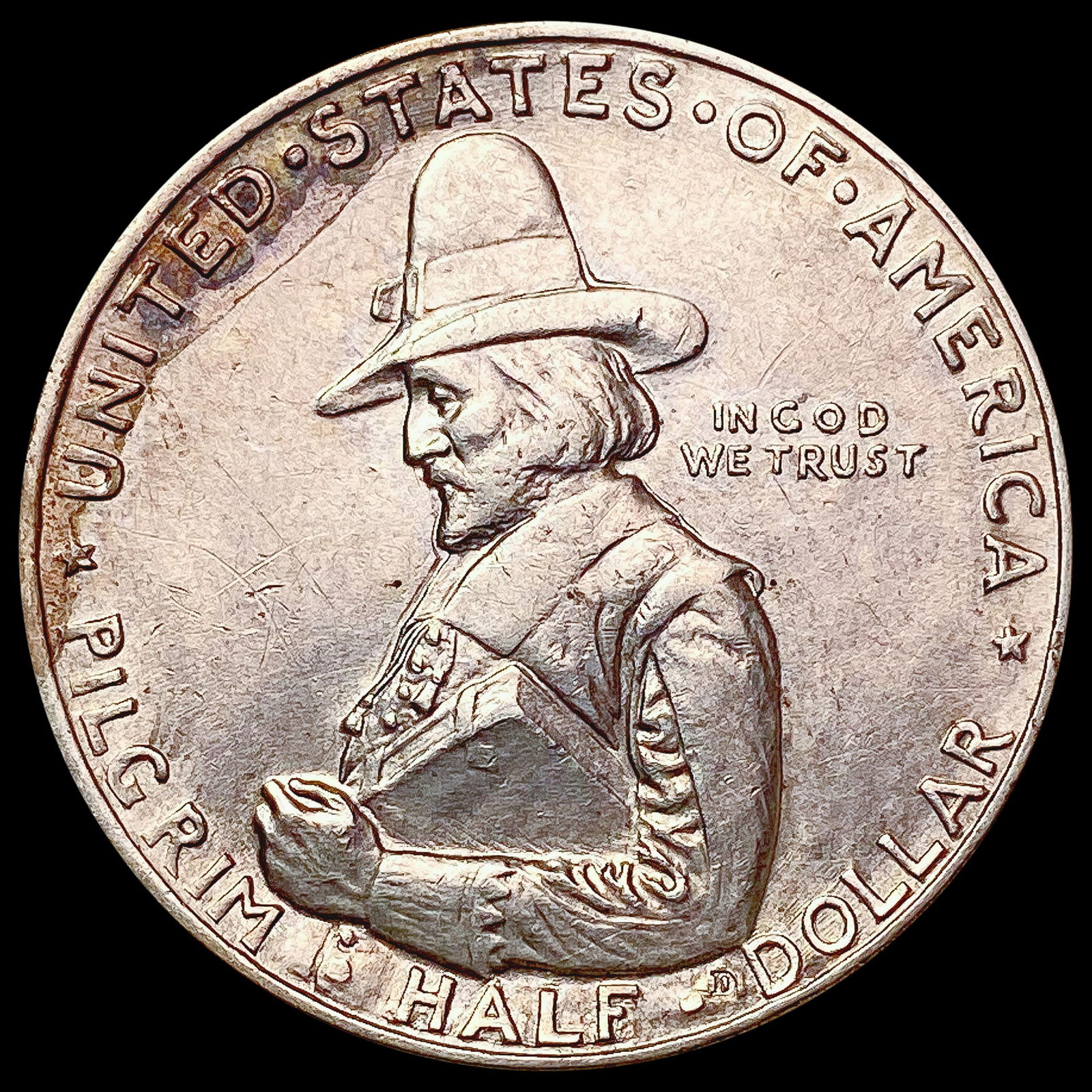 1920 Pilgrim Half Dollar CLOSELY UNCIRCULATED (1 of 2)