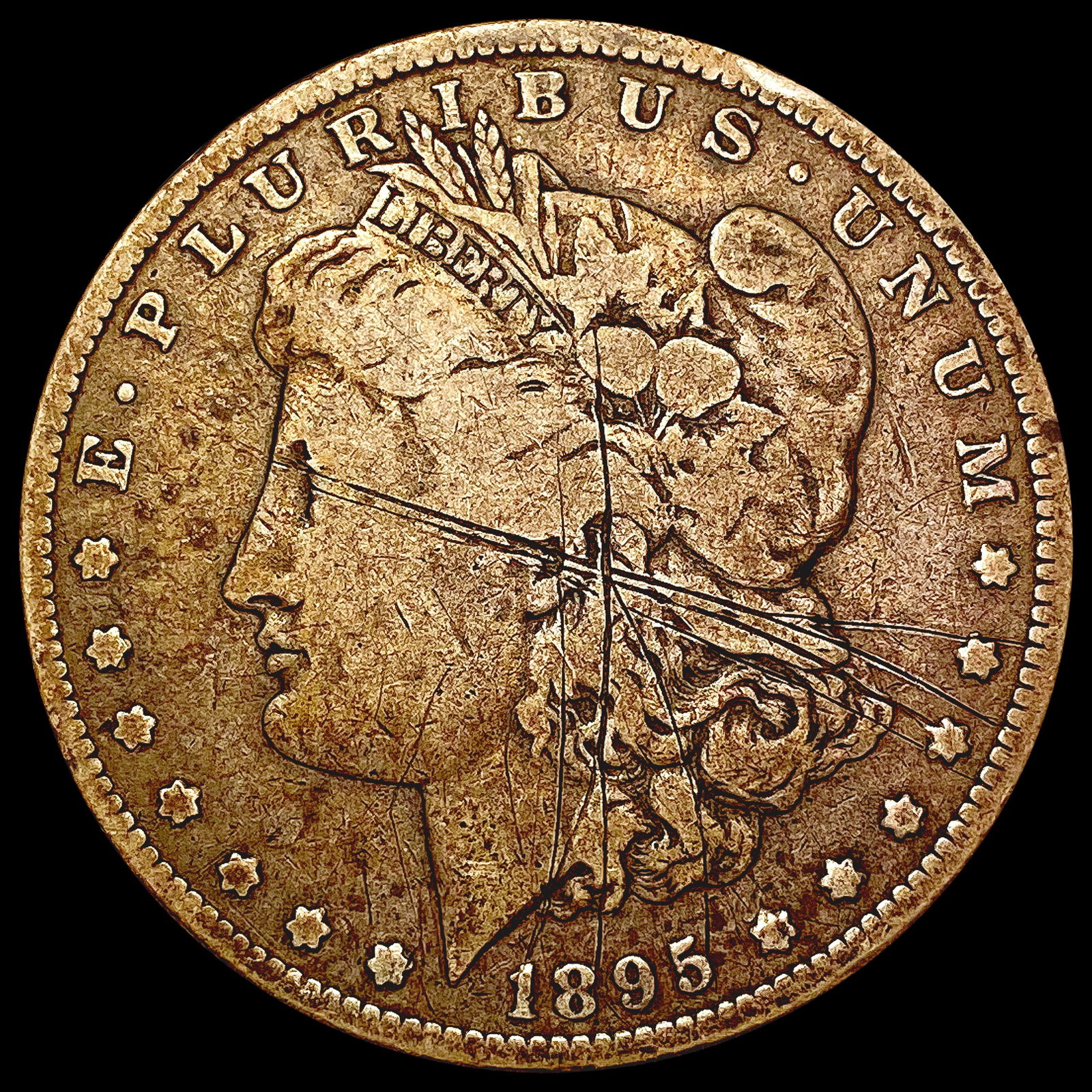 1895-O Morgan Silver Dollar NICELY CIRCULATED (1 of 2)