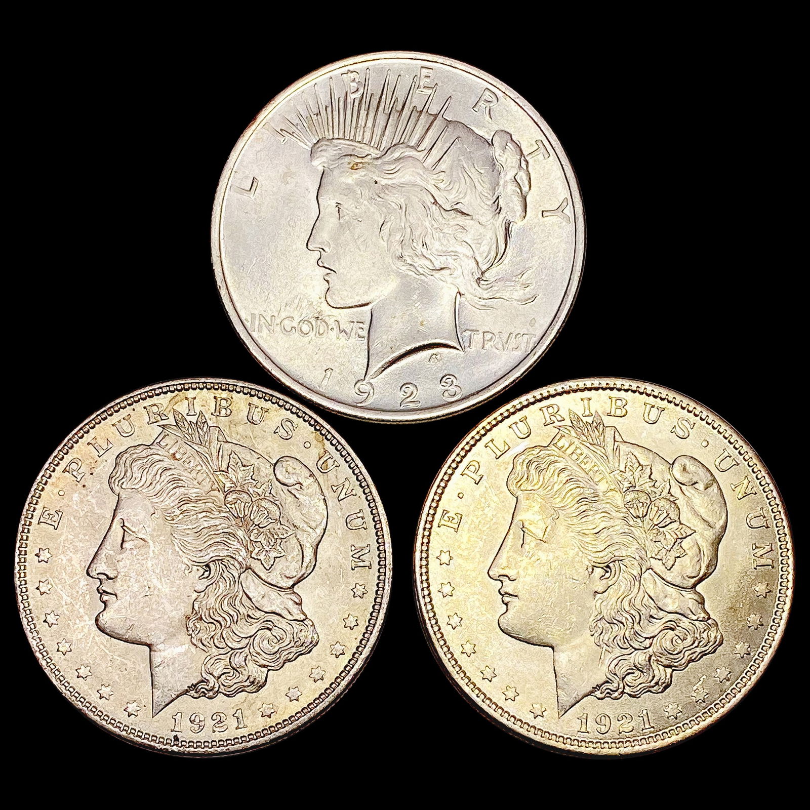 [3] 1921-P&1923-P Silver Dollars UNCIRCULATED (1 of 2)