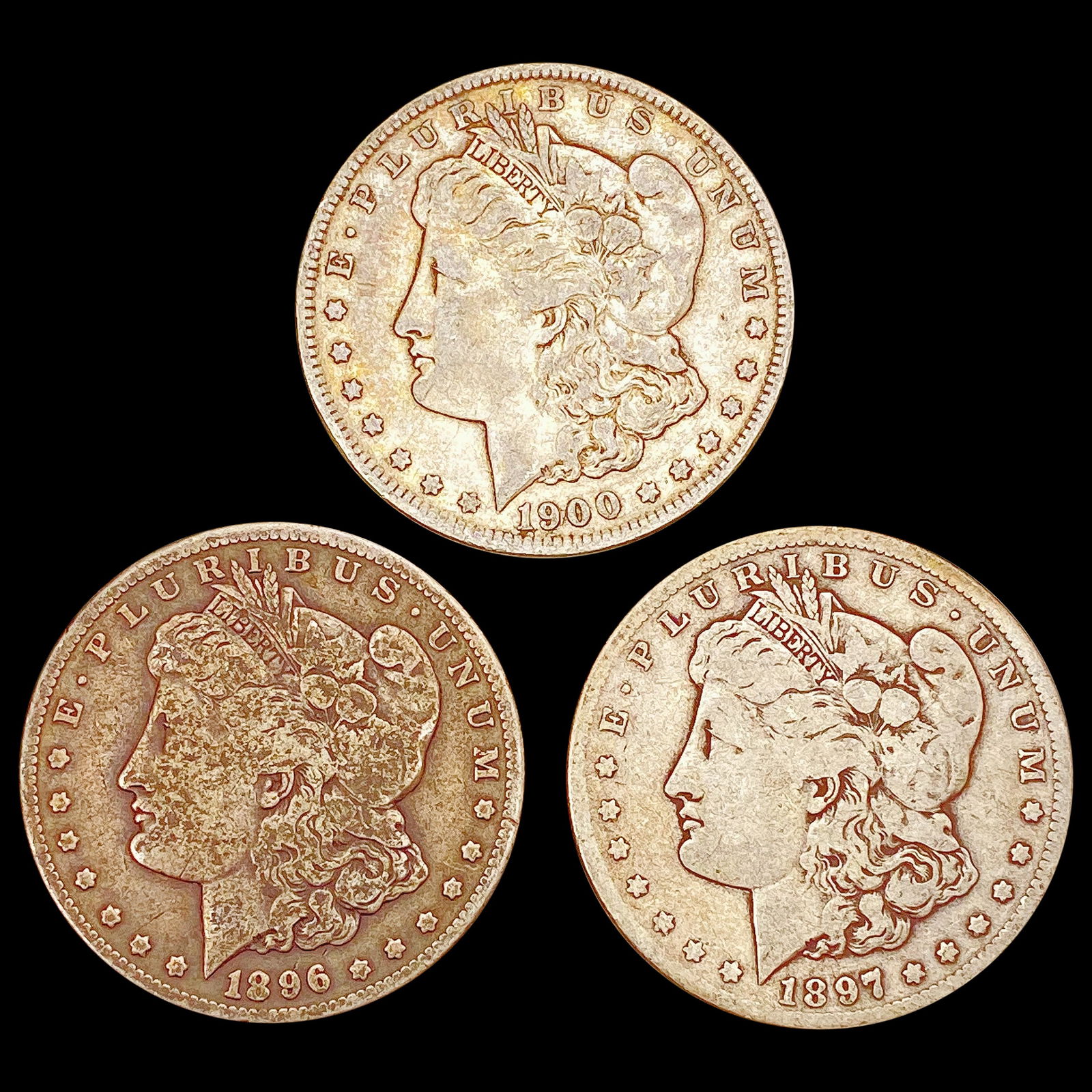 [3] 1896-1900 Morgan Silver Dollar HIGH GRADE (1 of 2)