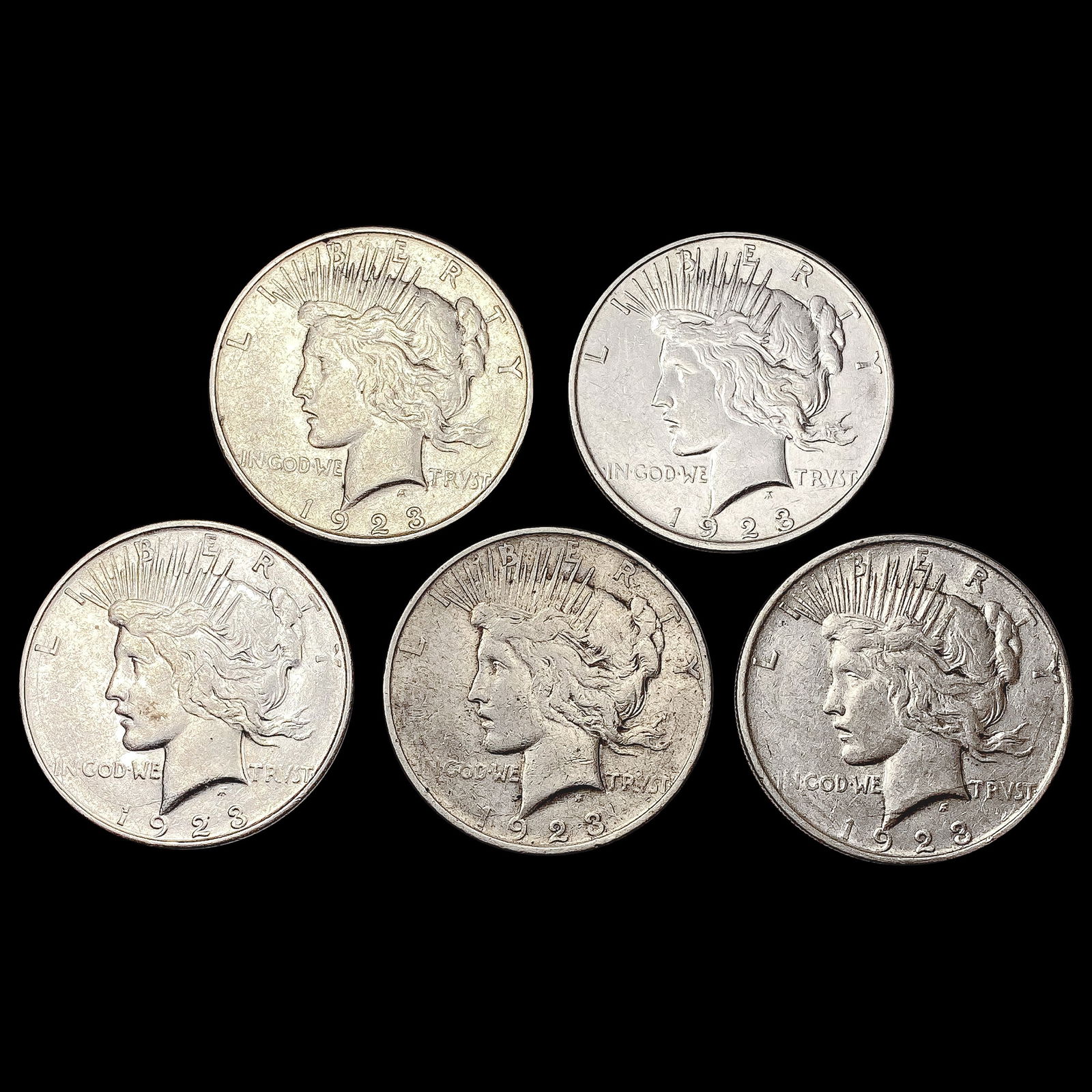 [5] 1923-D Silver Peace Dollar HIGH GRADE (1 of 2)