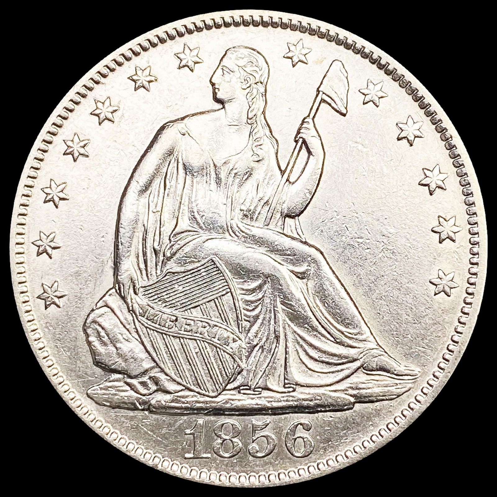 1856-O Seated Liberty Half Dollar UNCIRCULATED (1 of 2)