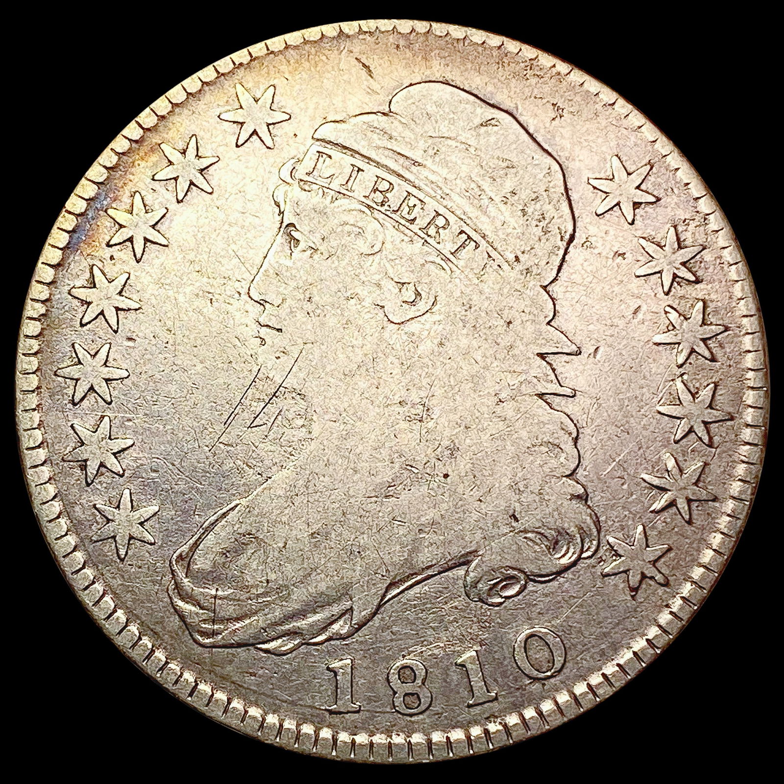 1810 O-110 Capped Bust Half Dollar NICELY CIRCULATED (1 of 2)
