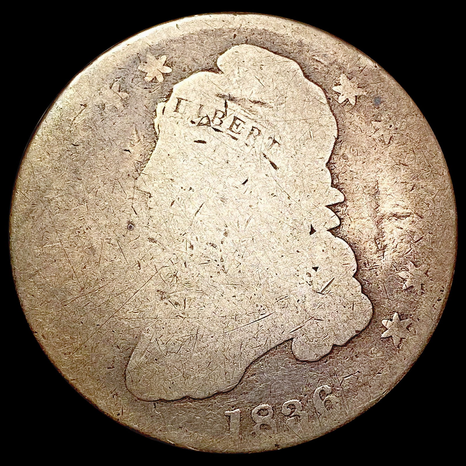 1836 Capped Bust Half Dollar NICELY CIRCULATED (1 of 2)
