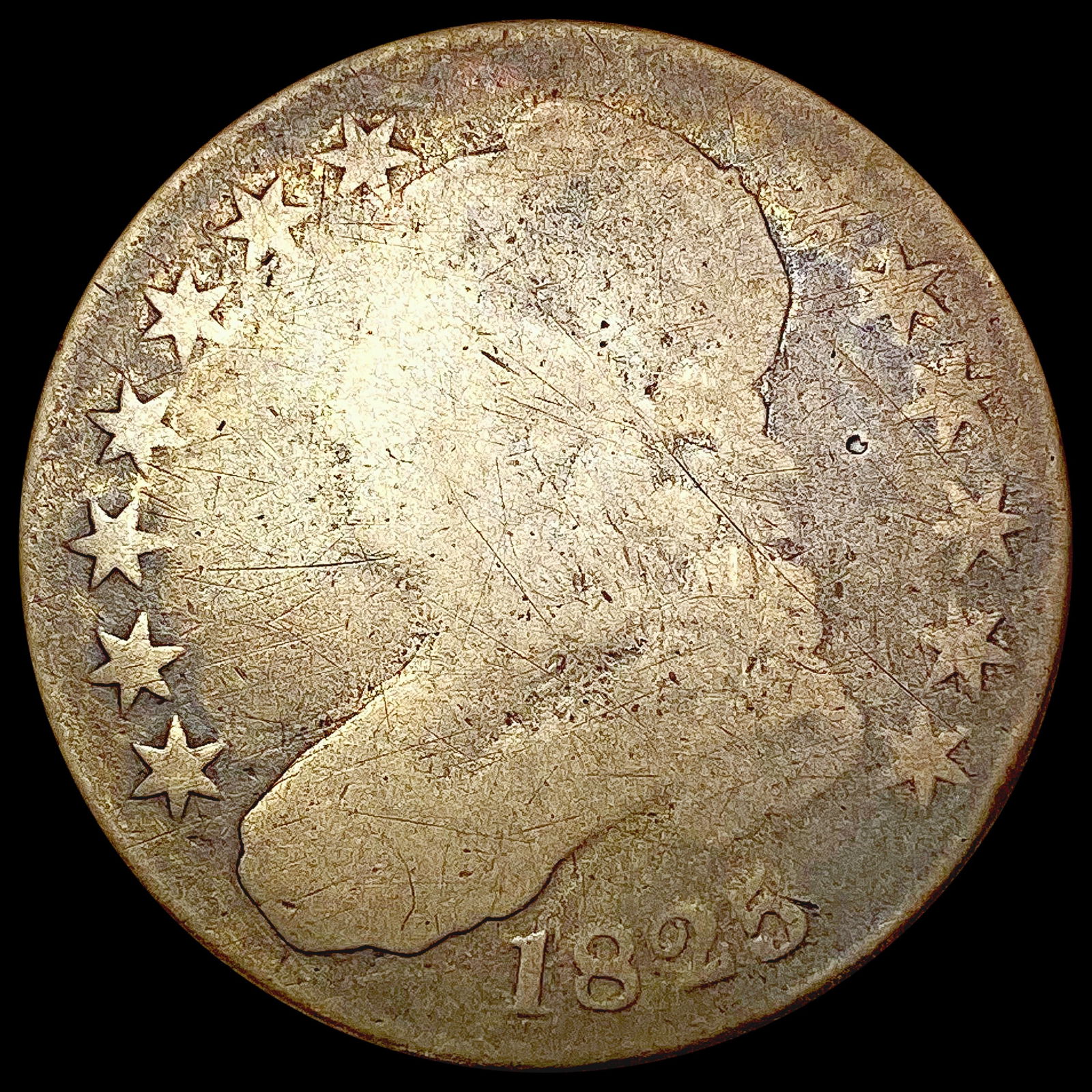 1825 O-117 Capped Bust Half Dollar NICELY CIRCULATED (1 of 2)