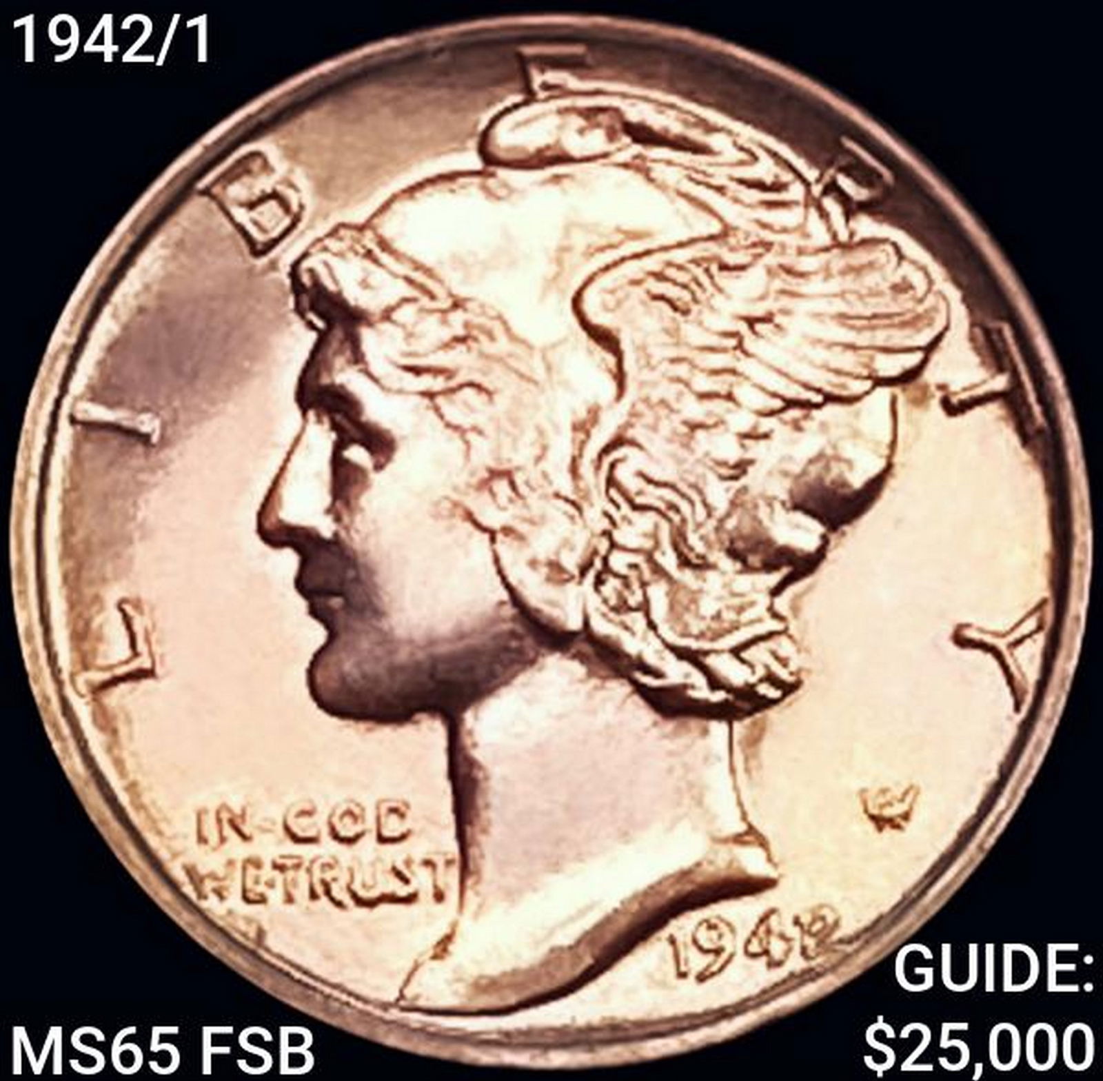 1942/1 Mercury Dime GEM BU FSB (1 of 2)