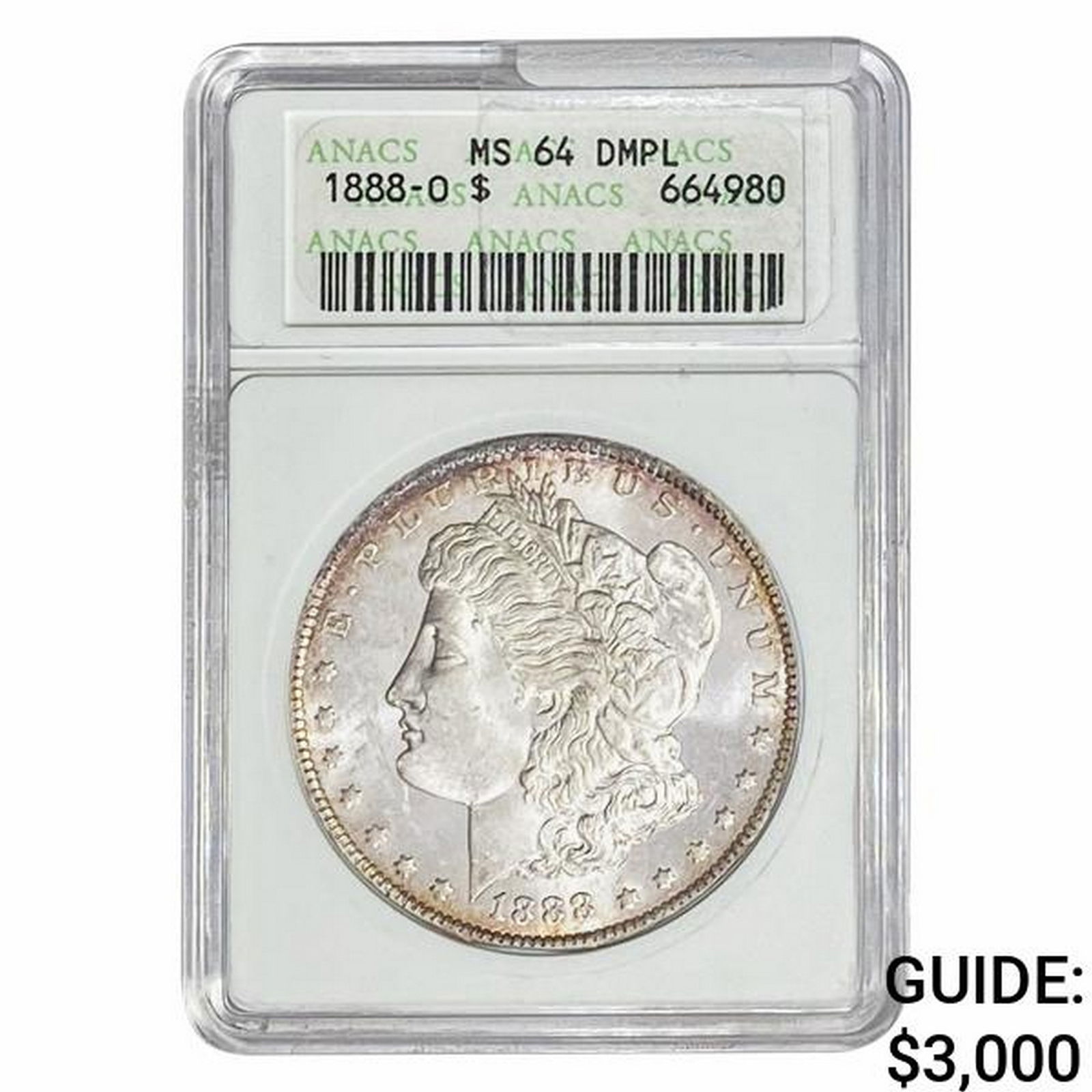 1888-O Morgan Silver Dollar ANACS MS64 DMPL (1 of 2)