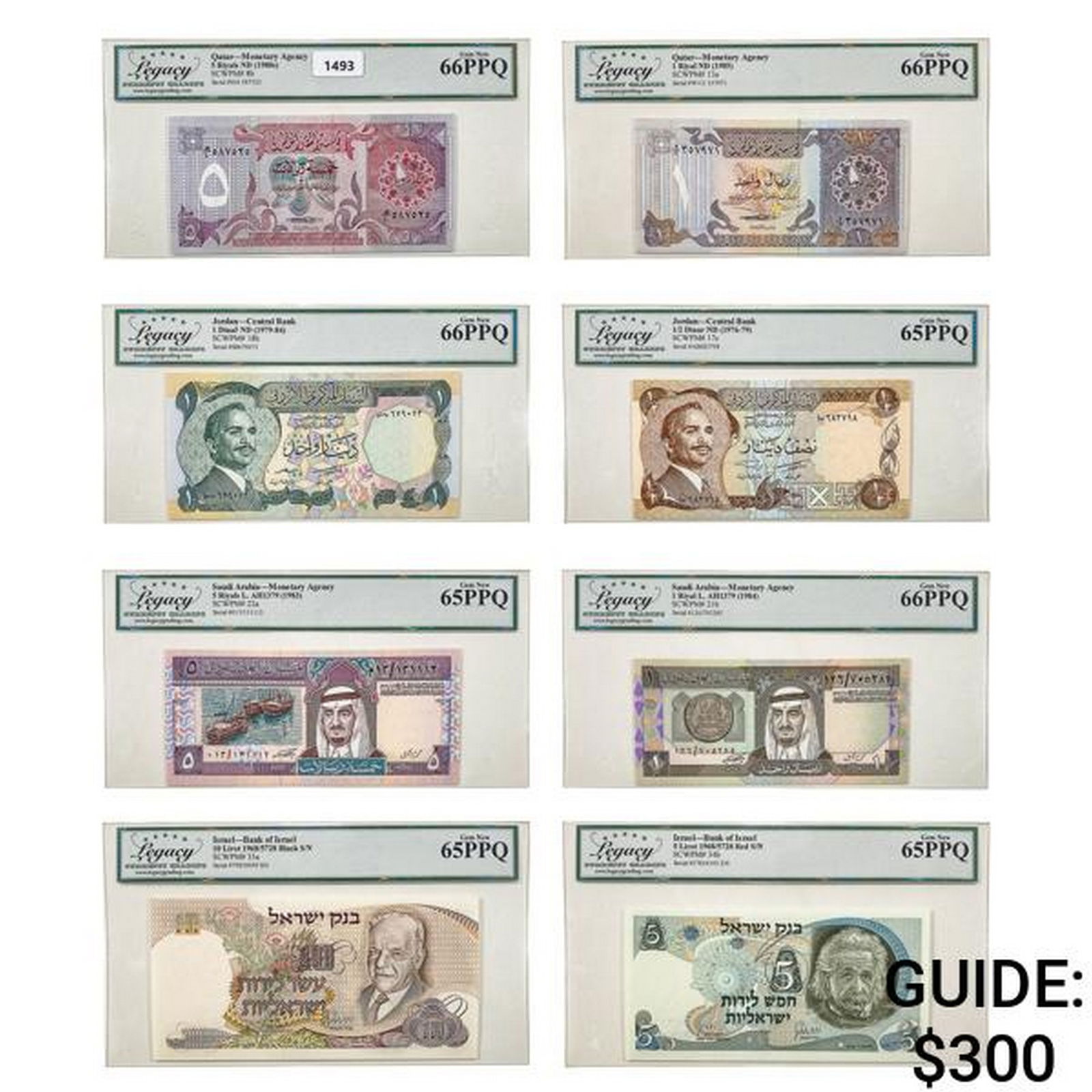 [8] 1968-1985  Middle East Banknote Currency Legacy (1 of 2)