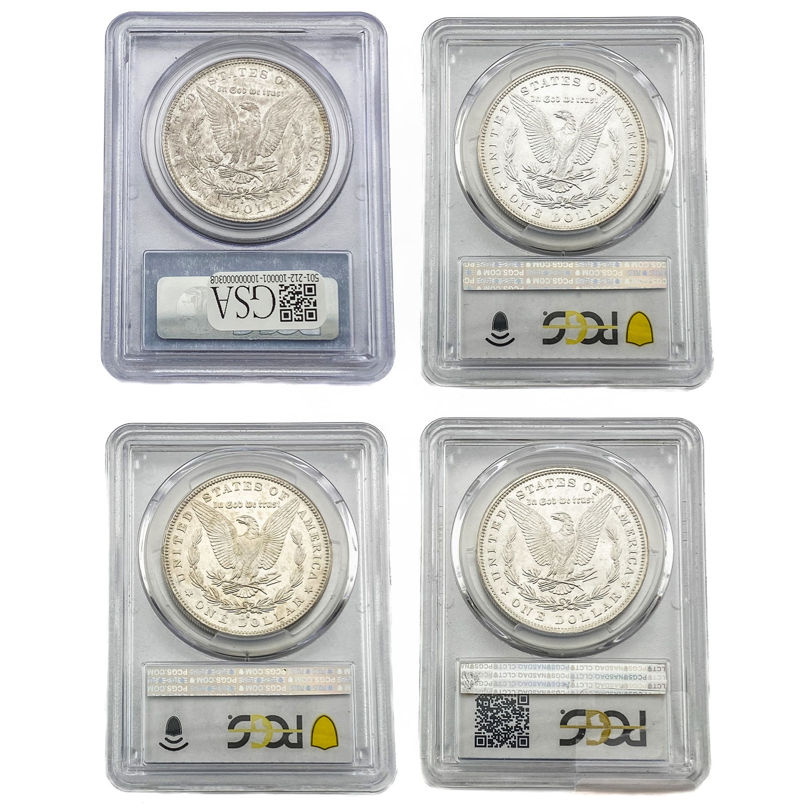 [4]1879-1882 Morgan Silver Dollar PCGS MS63 (1 of 2)